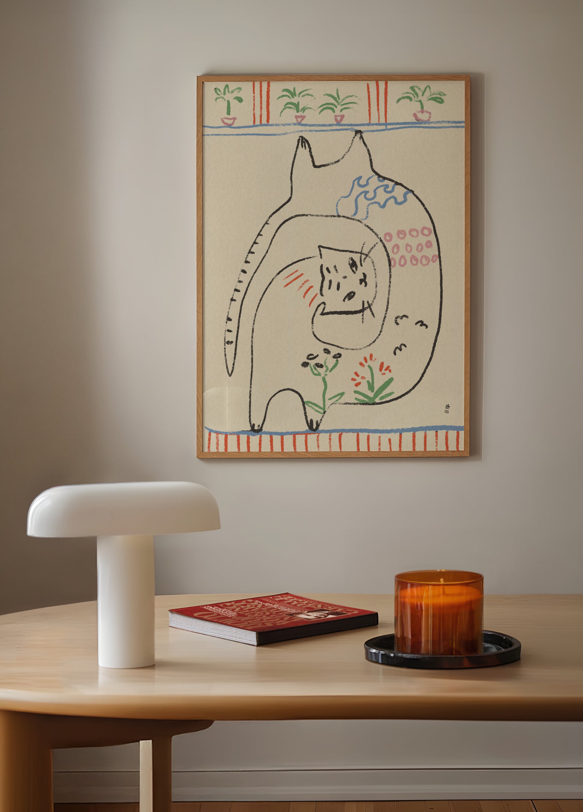 Speelse katten illustratie