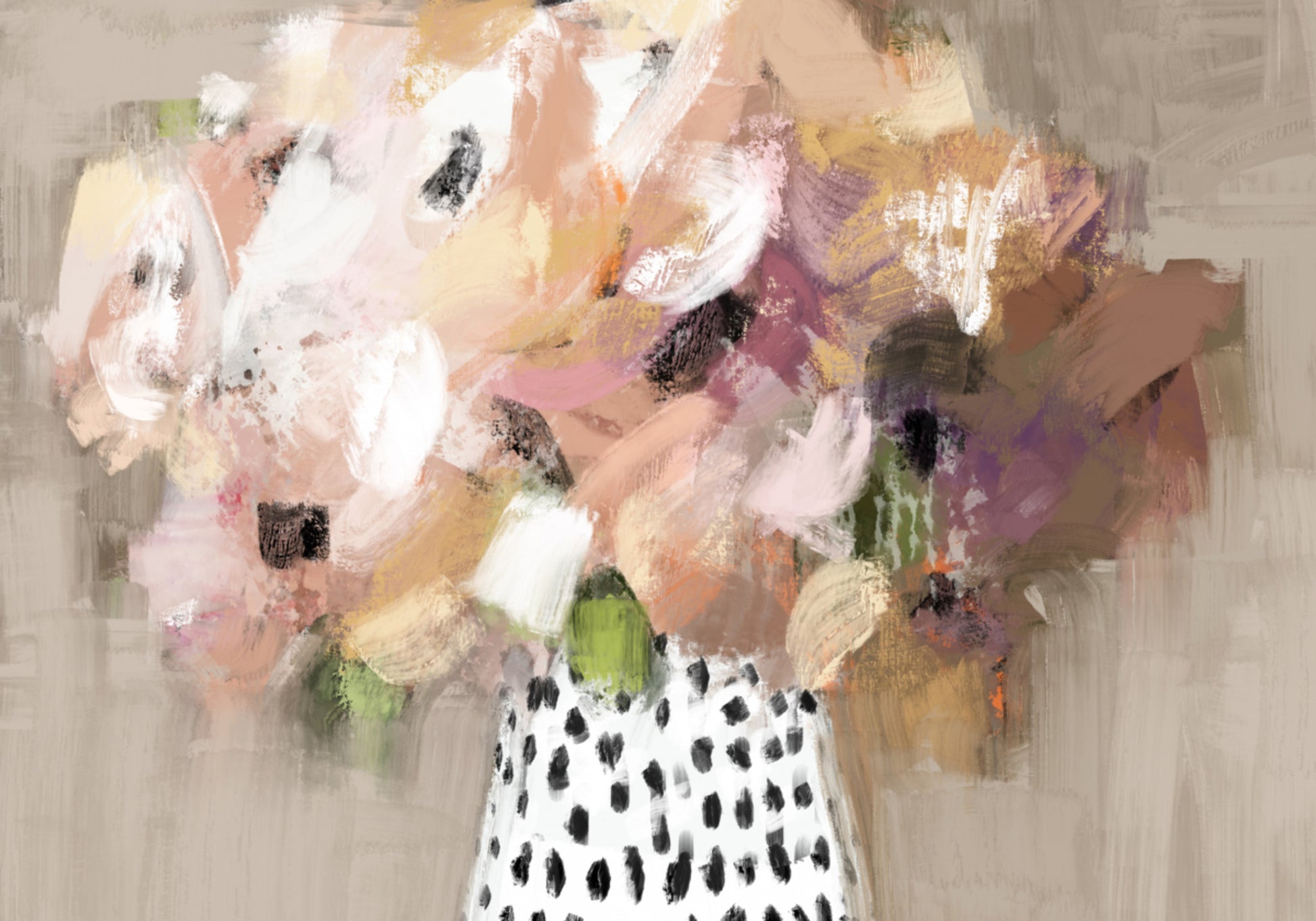 Abstract bloemboeket