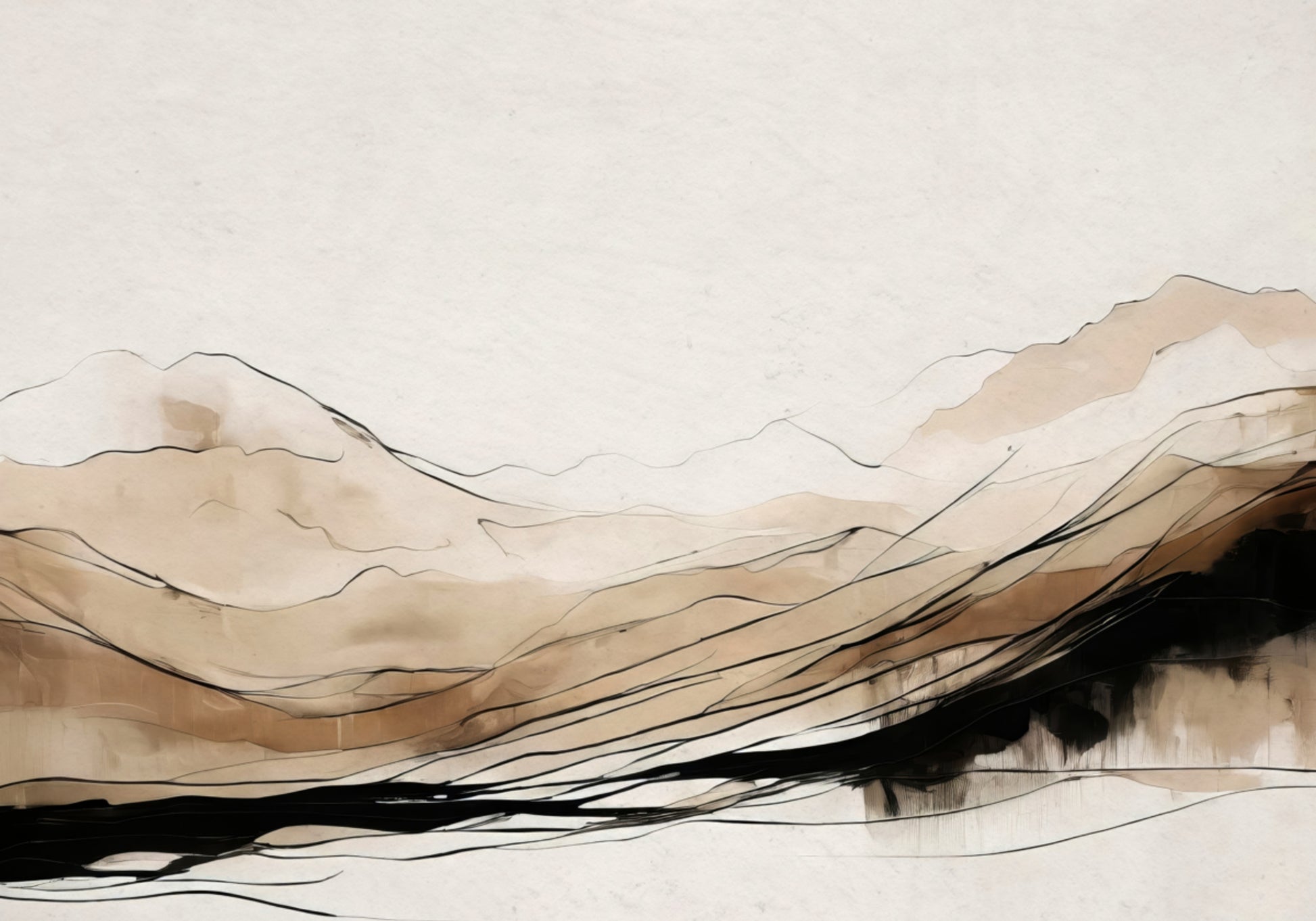 Abstracte berglagen