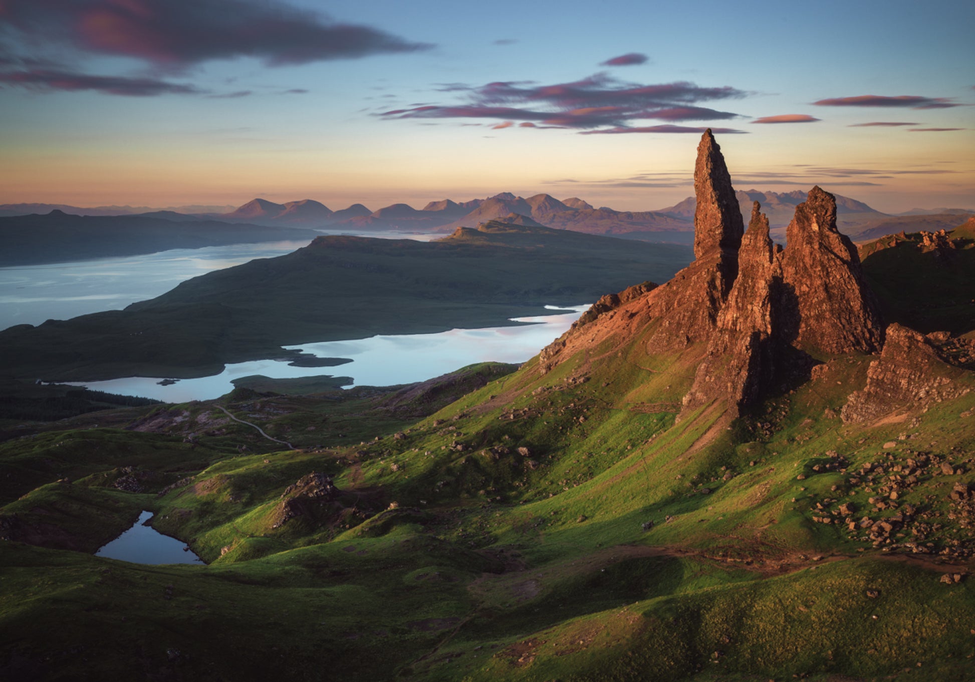 Oude Man Storr-zonsopgang