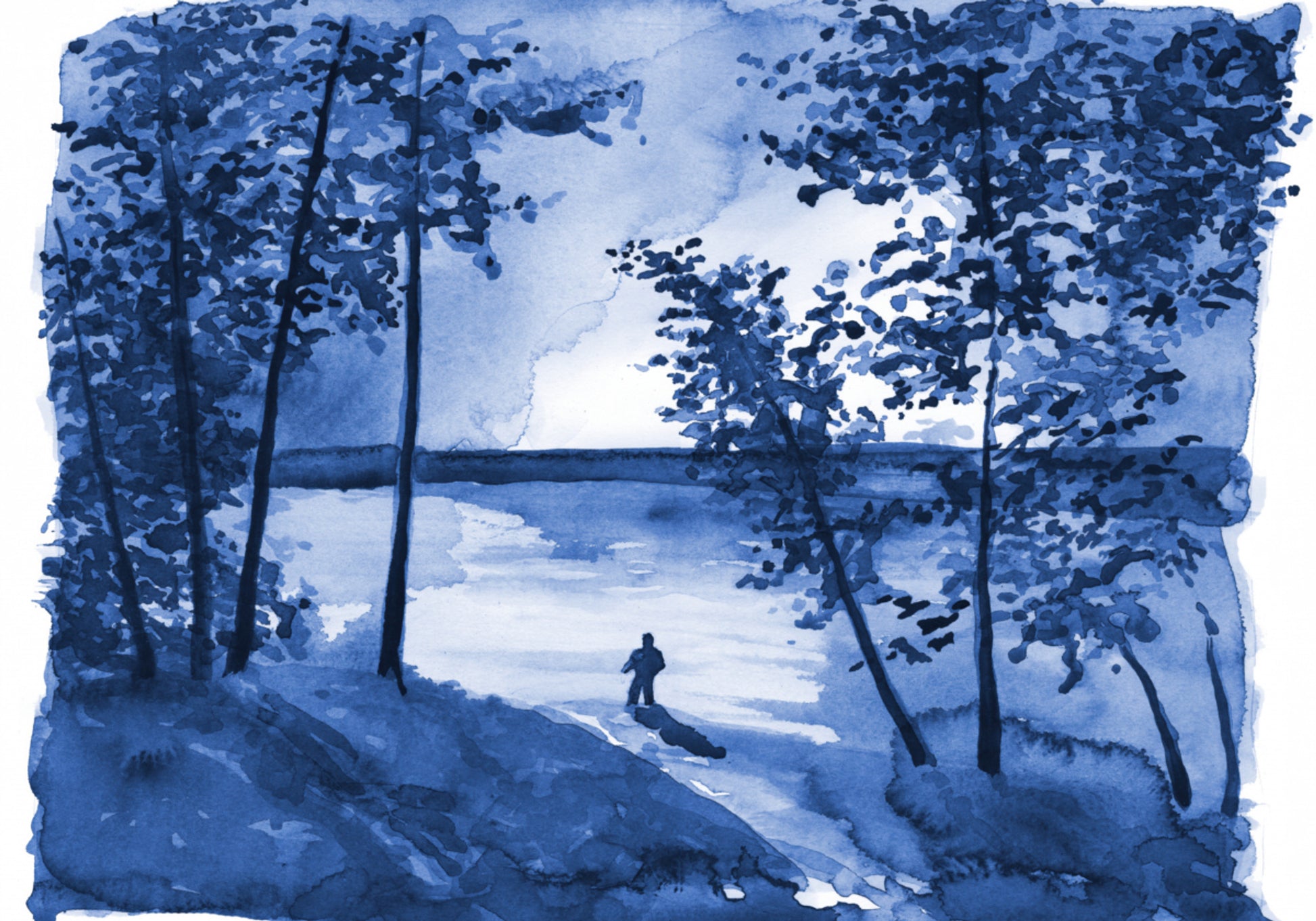 Blue Forest Lake-eenzaamheid