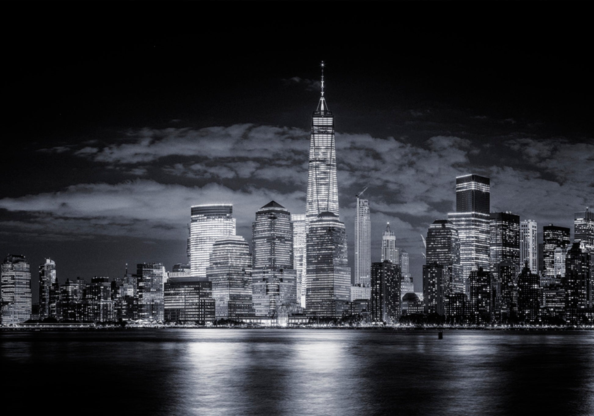 De Nachthorizon van New York City