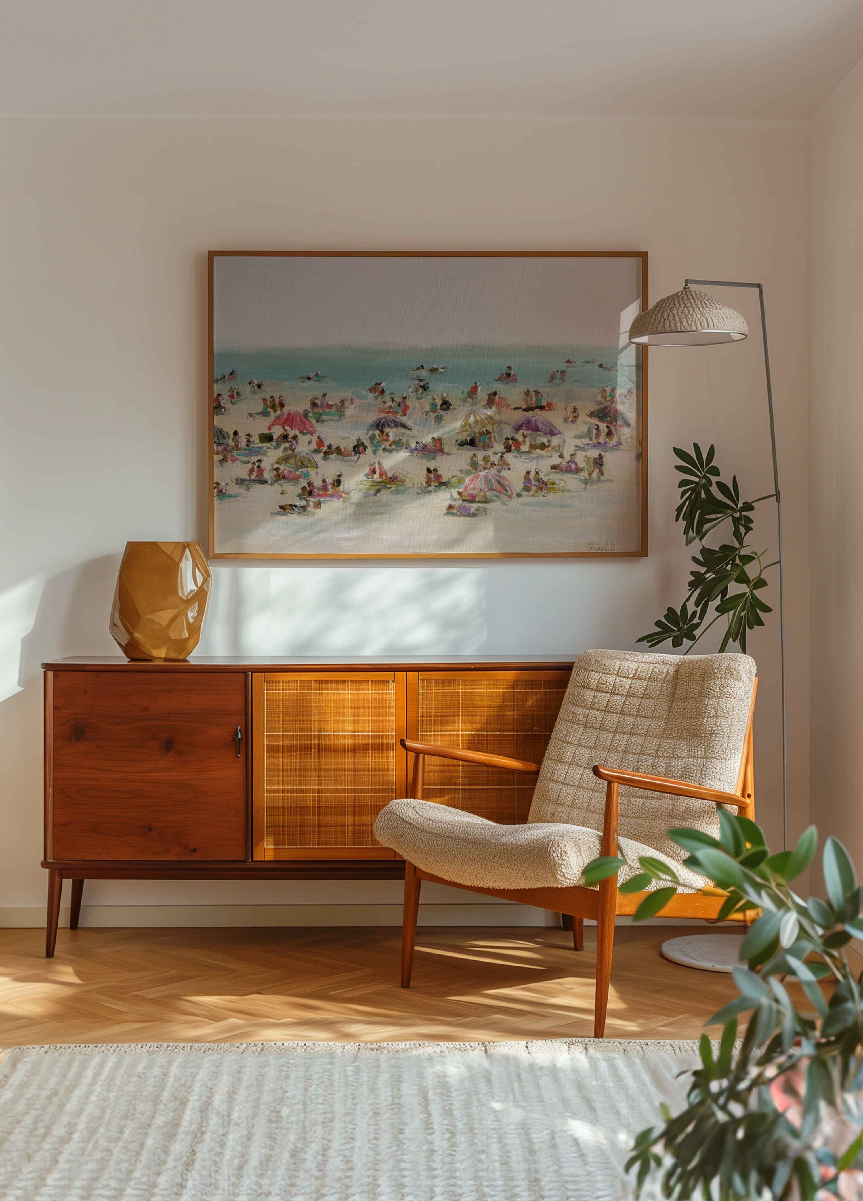 Levendige stranddag