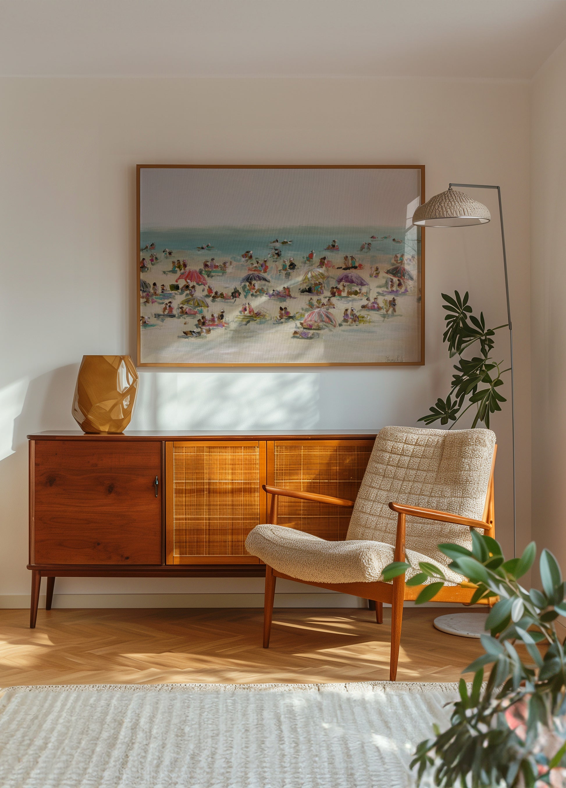 Levendige stranddag