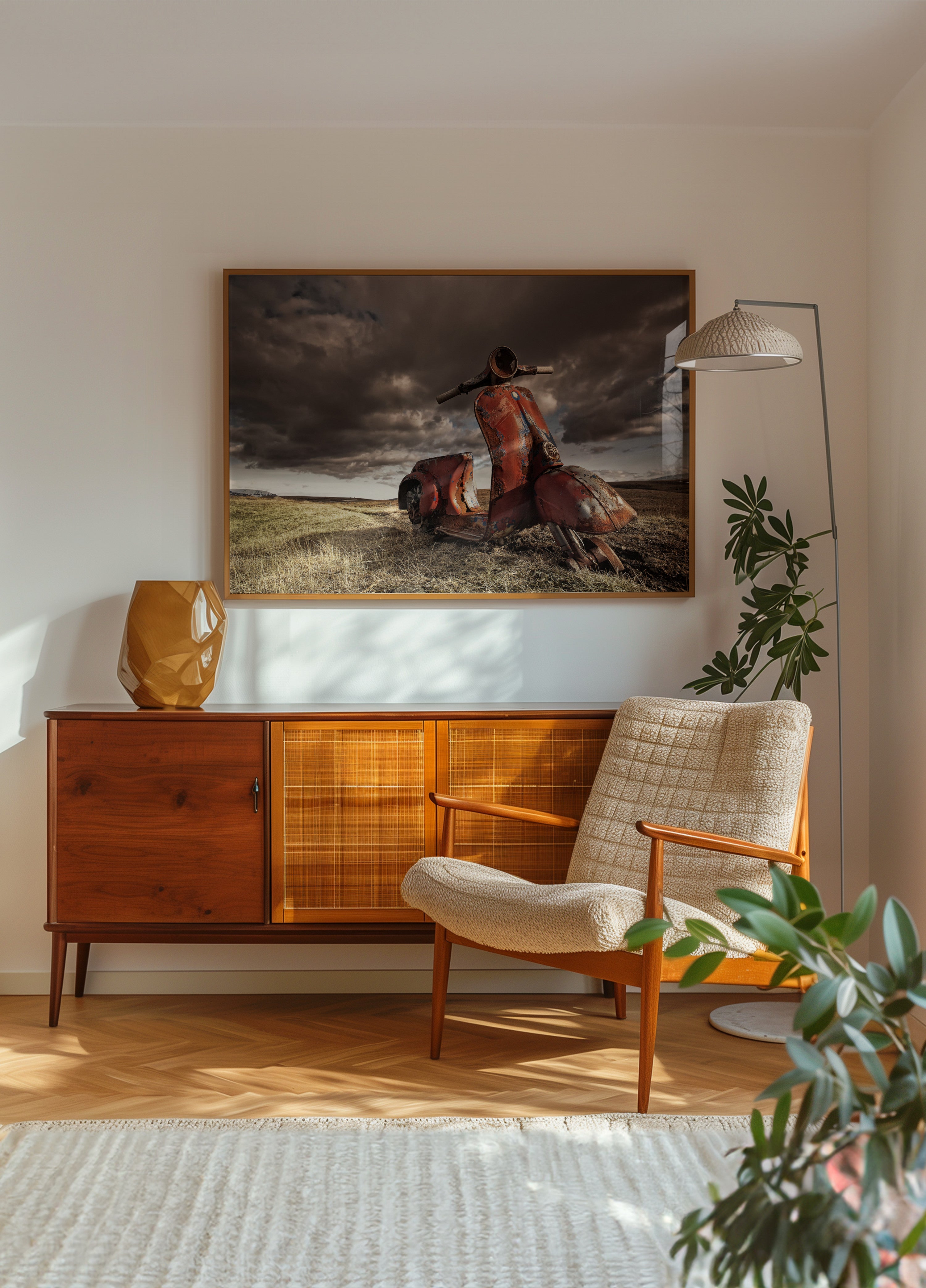 Roestig scooterlandschap
