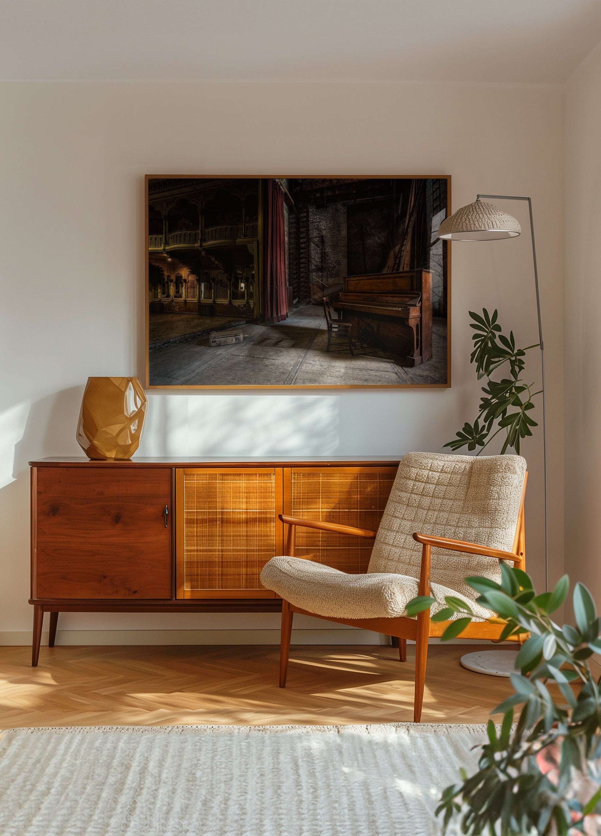 Verlaten theaterpiano