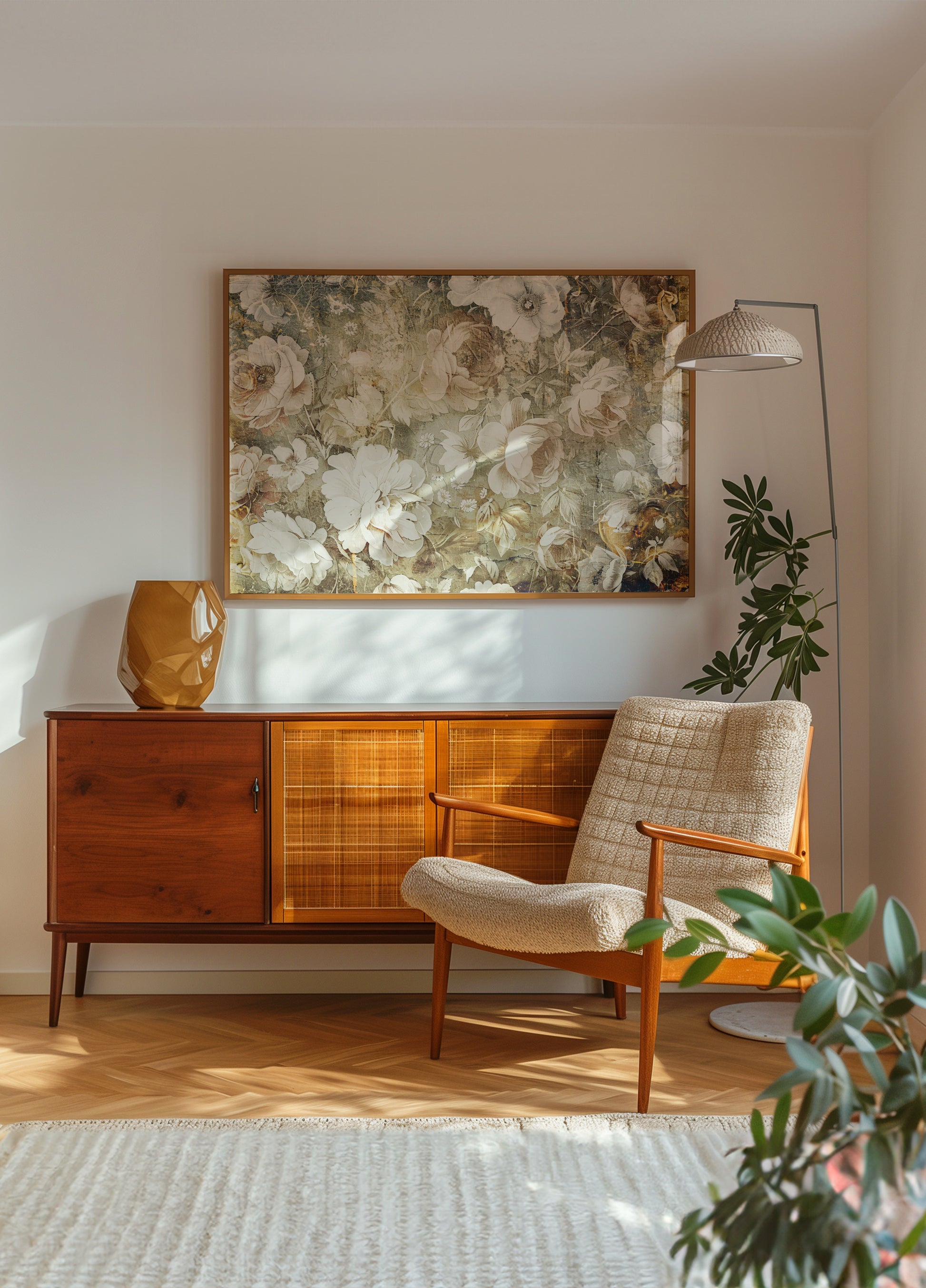 Vintage bloemenelegantie