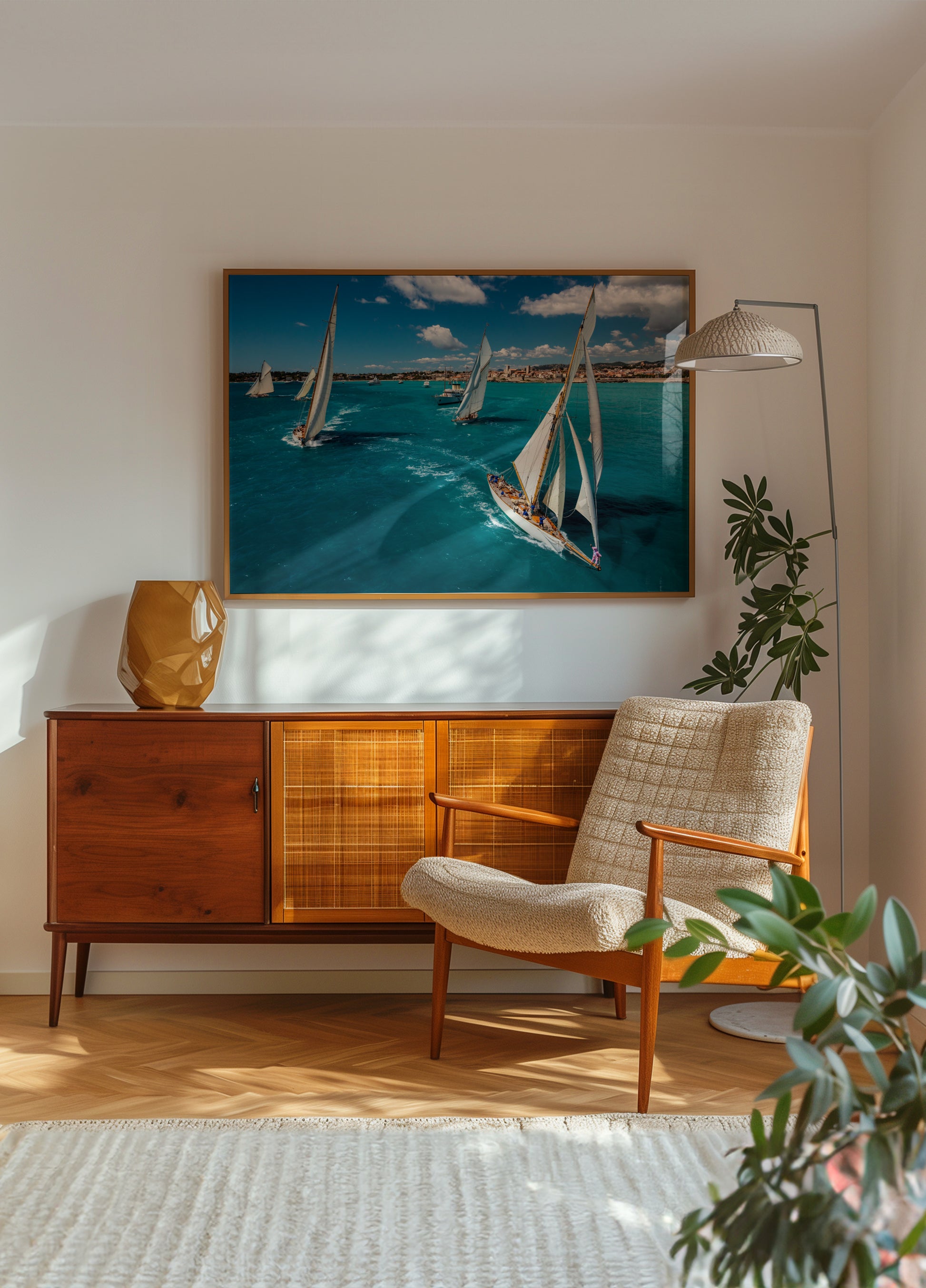 Zeilregatta turquoise zee