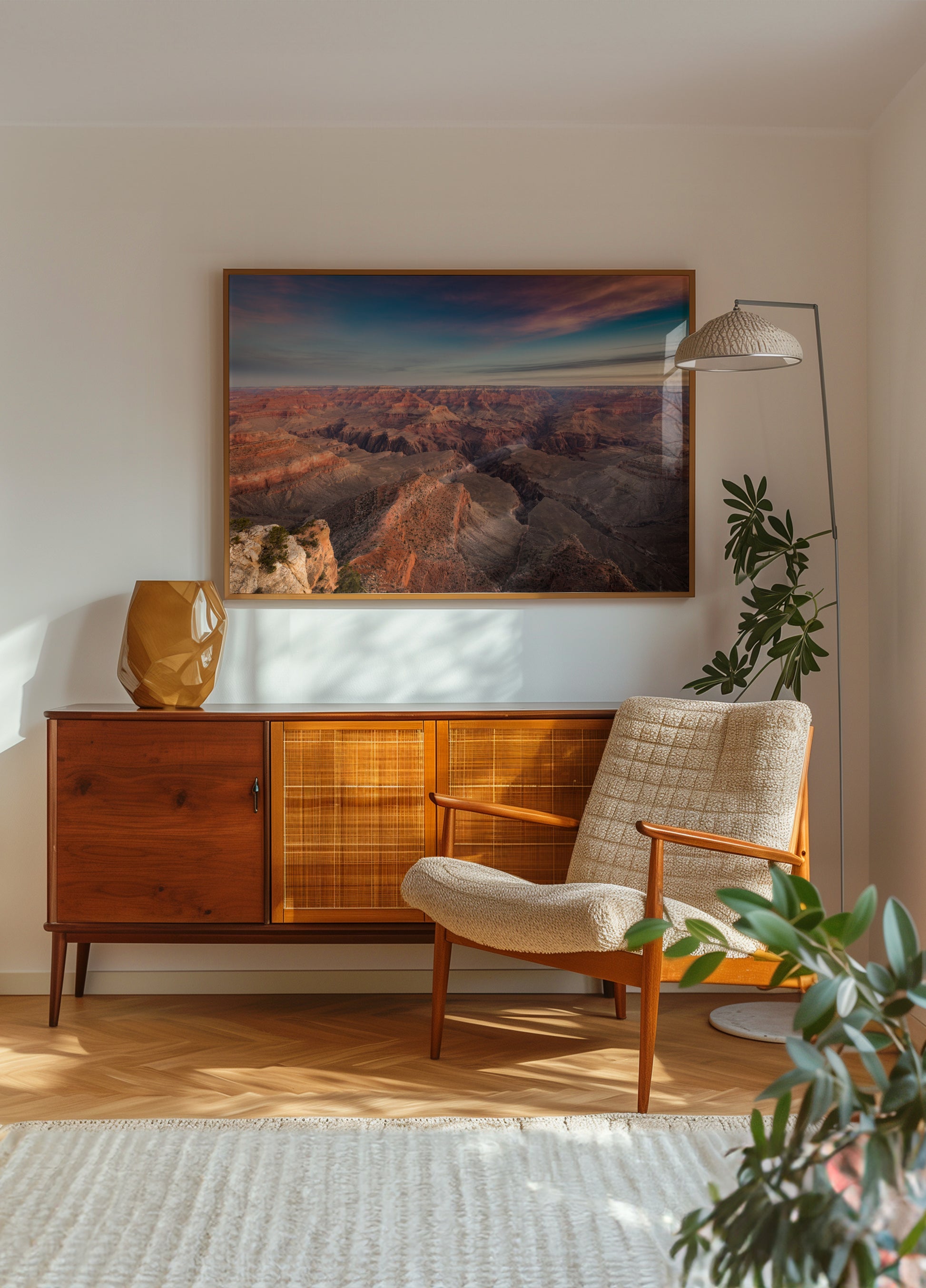 Uitzicht op zonsopgang in de Grand Canyon