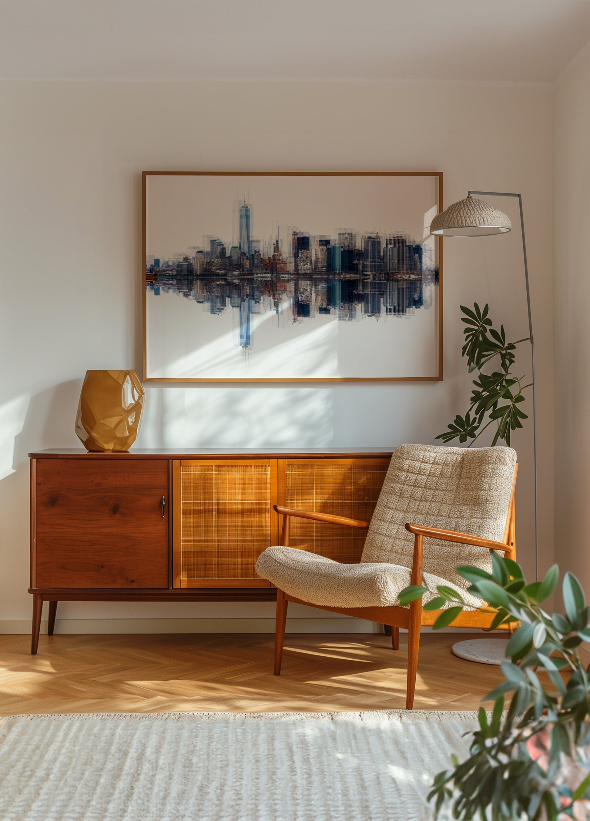 De abstracte Horizon van Manhattan