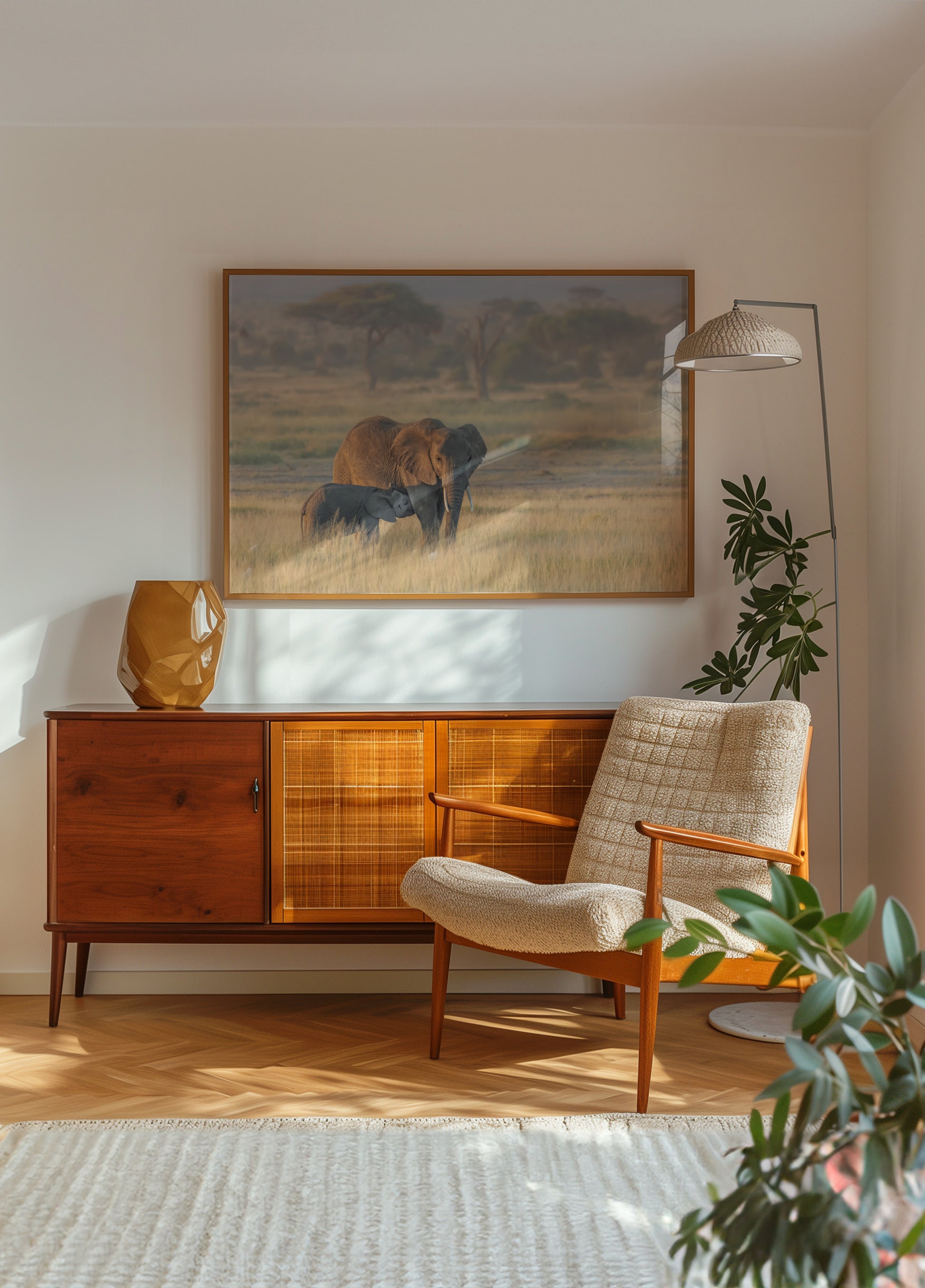 Moederkalf van de Afrikaanse olifant