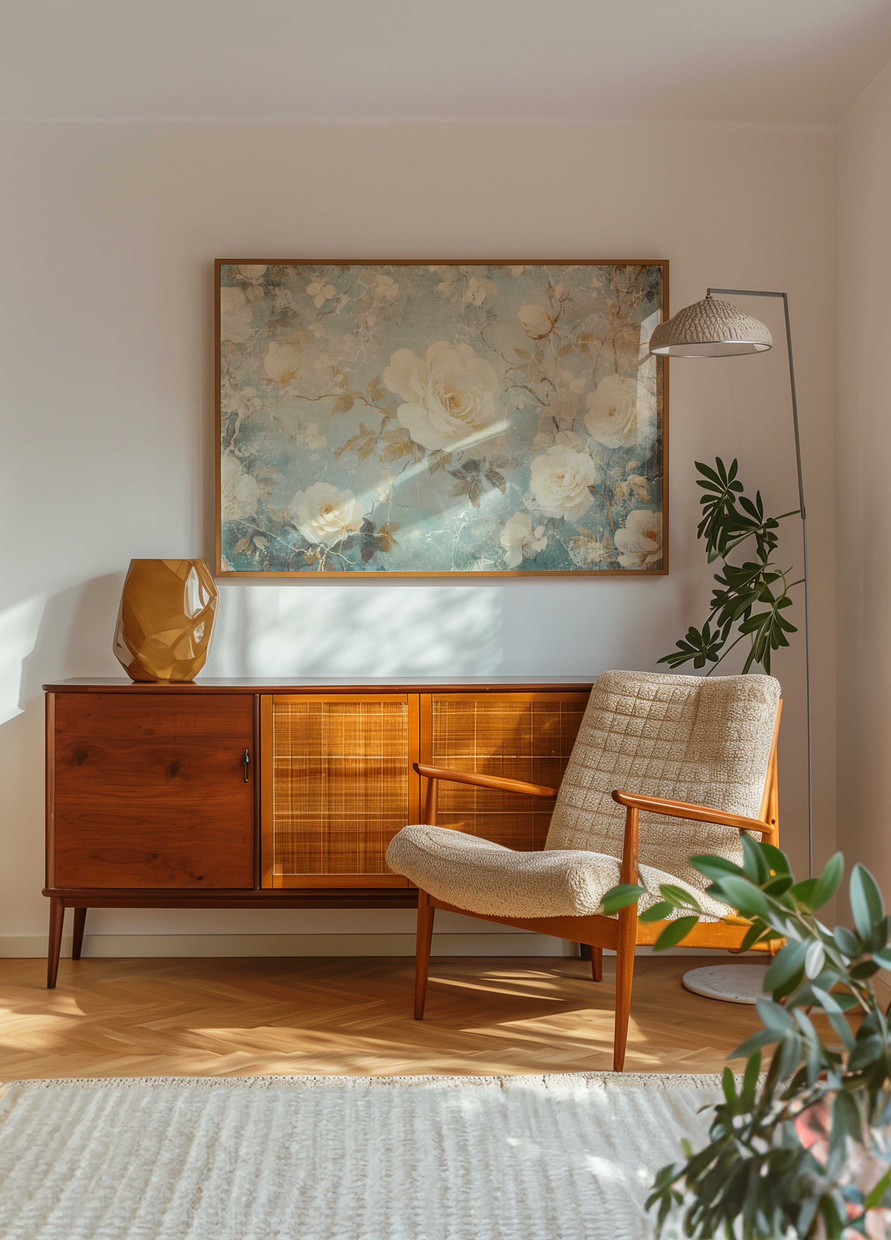 Vintage witte rozen
