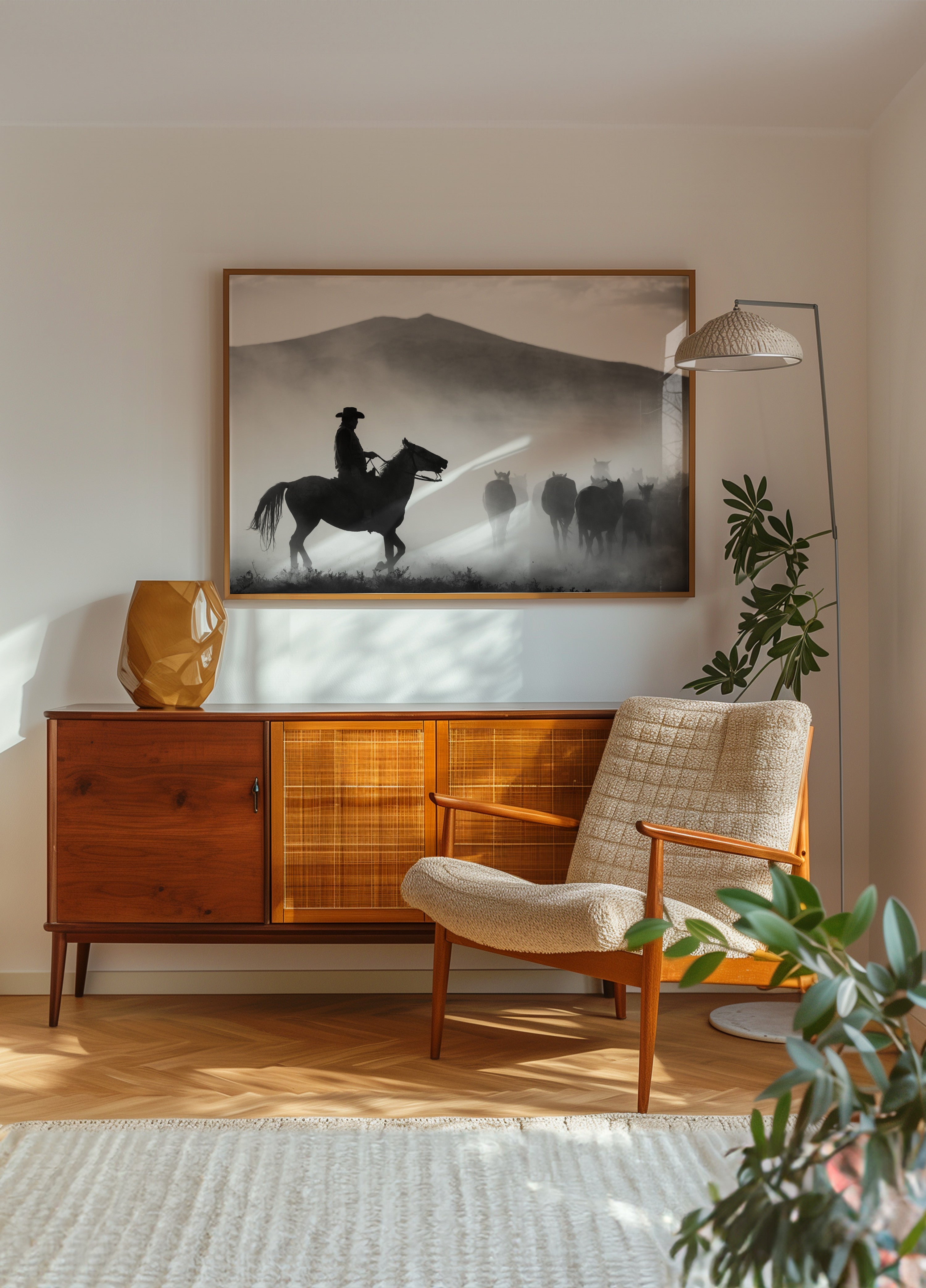 Cowboyhoedende paarden