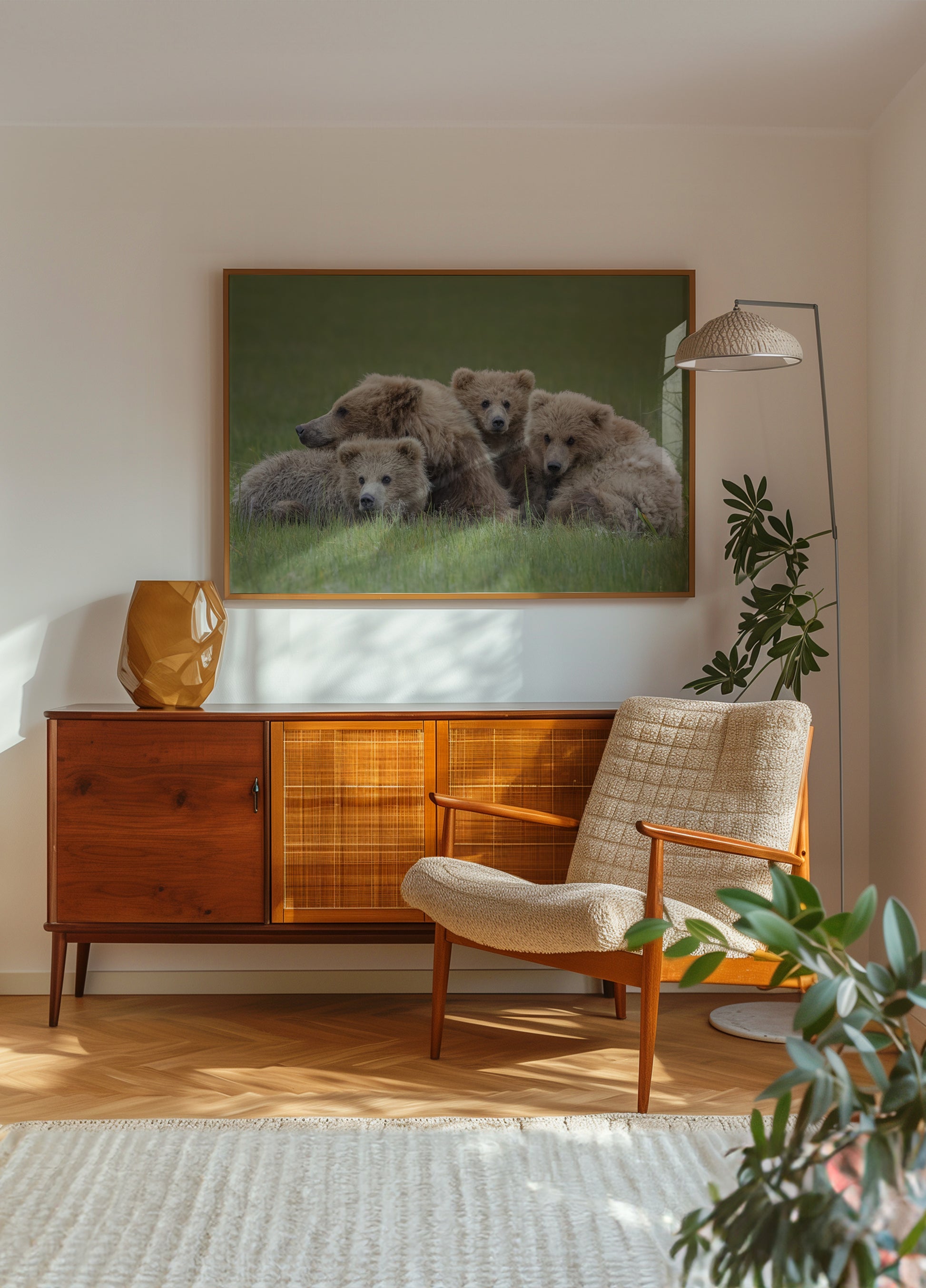 Familie bruine beren