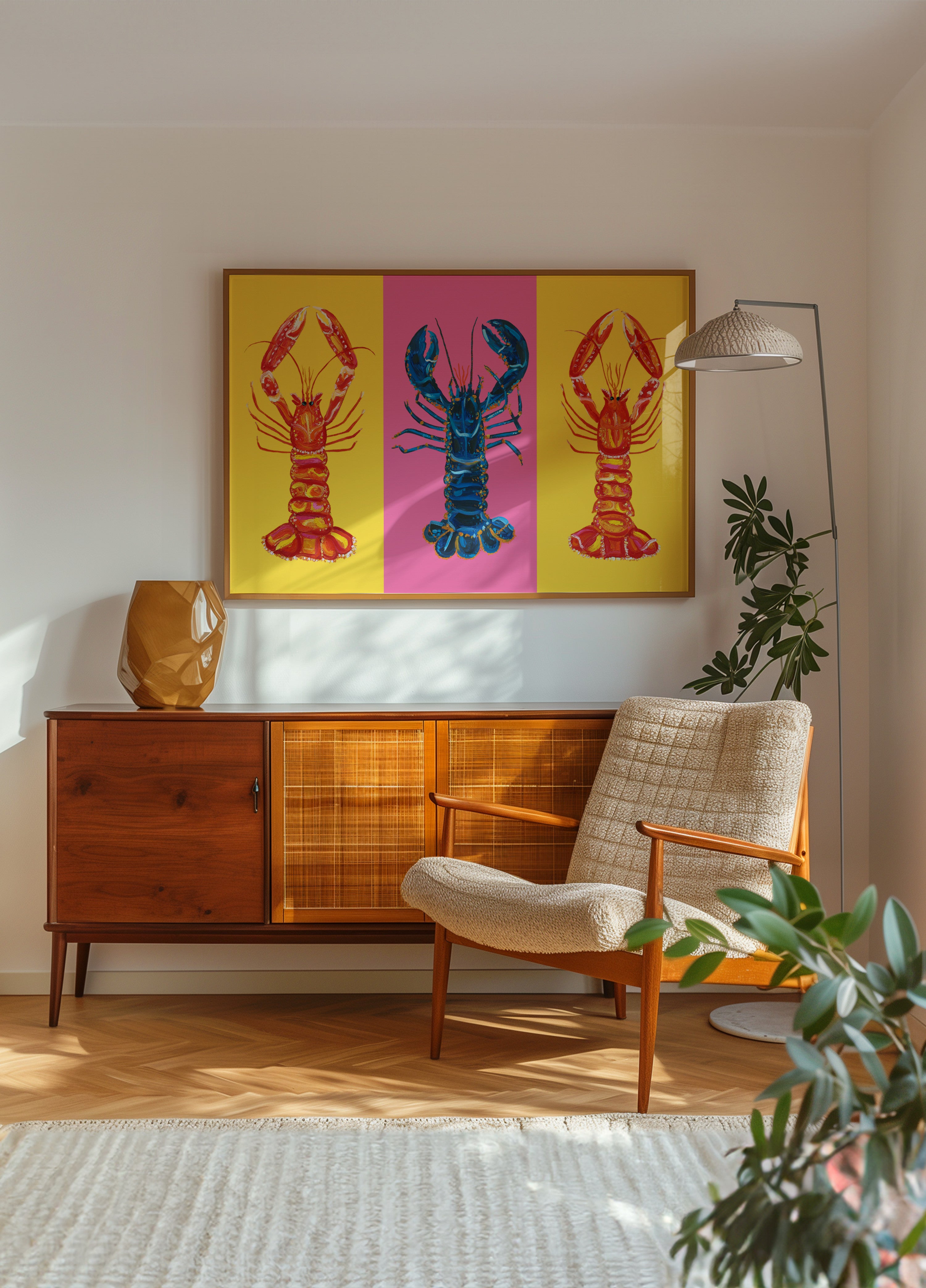 Kreeft Langoustines Pop Art 2