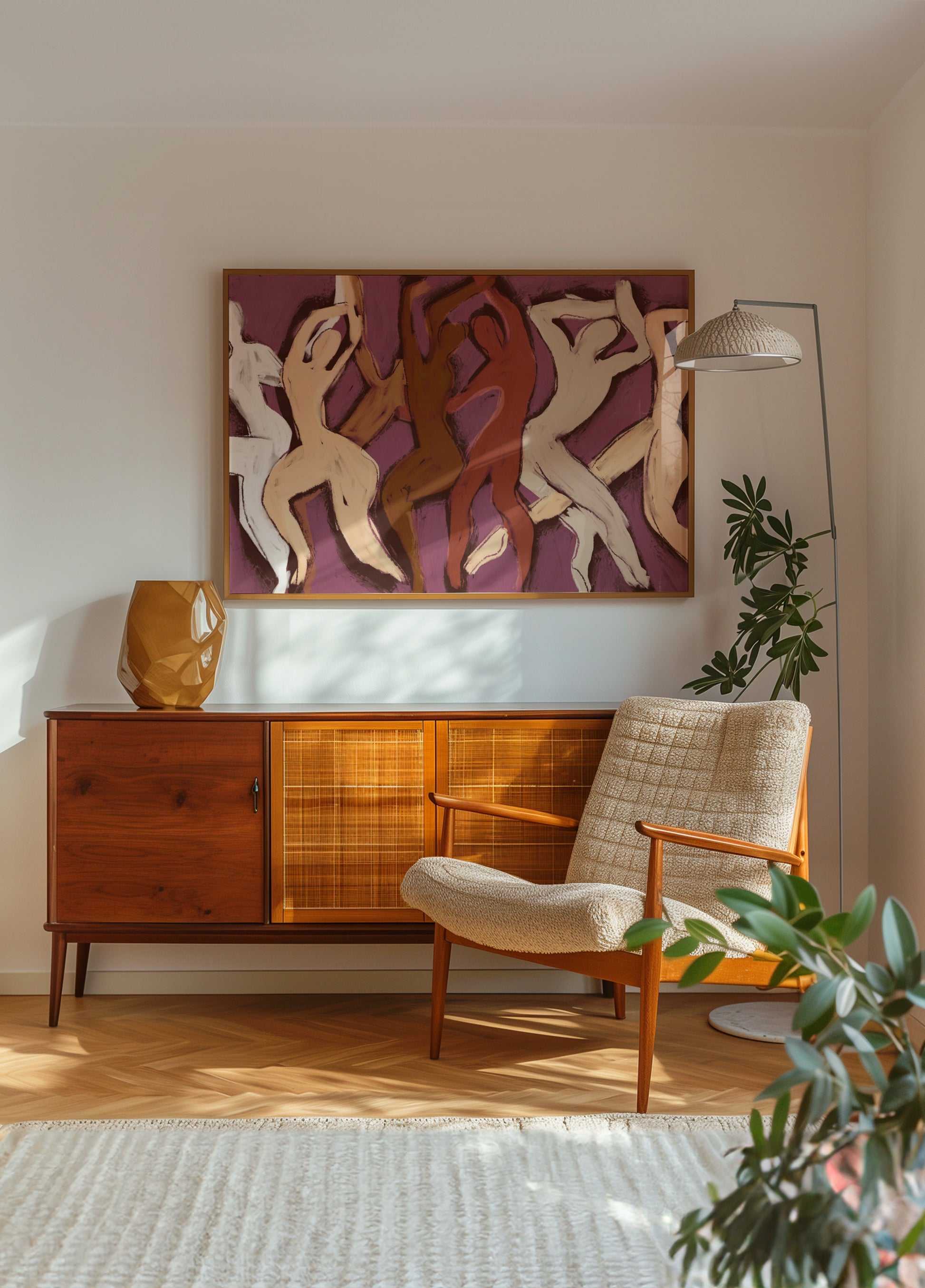 Vrolijke dansende figuren