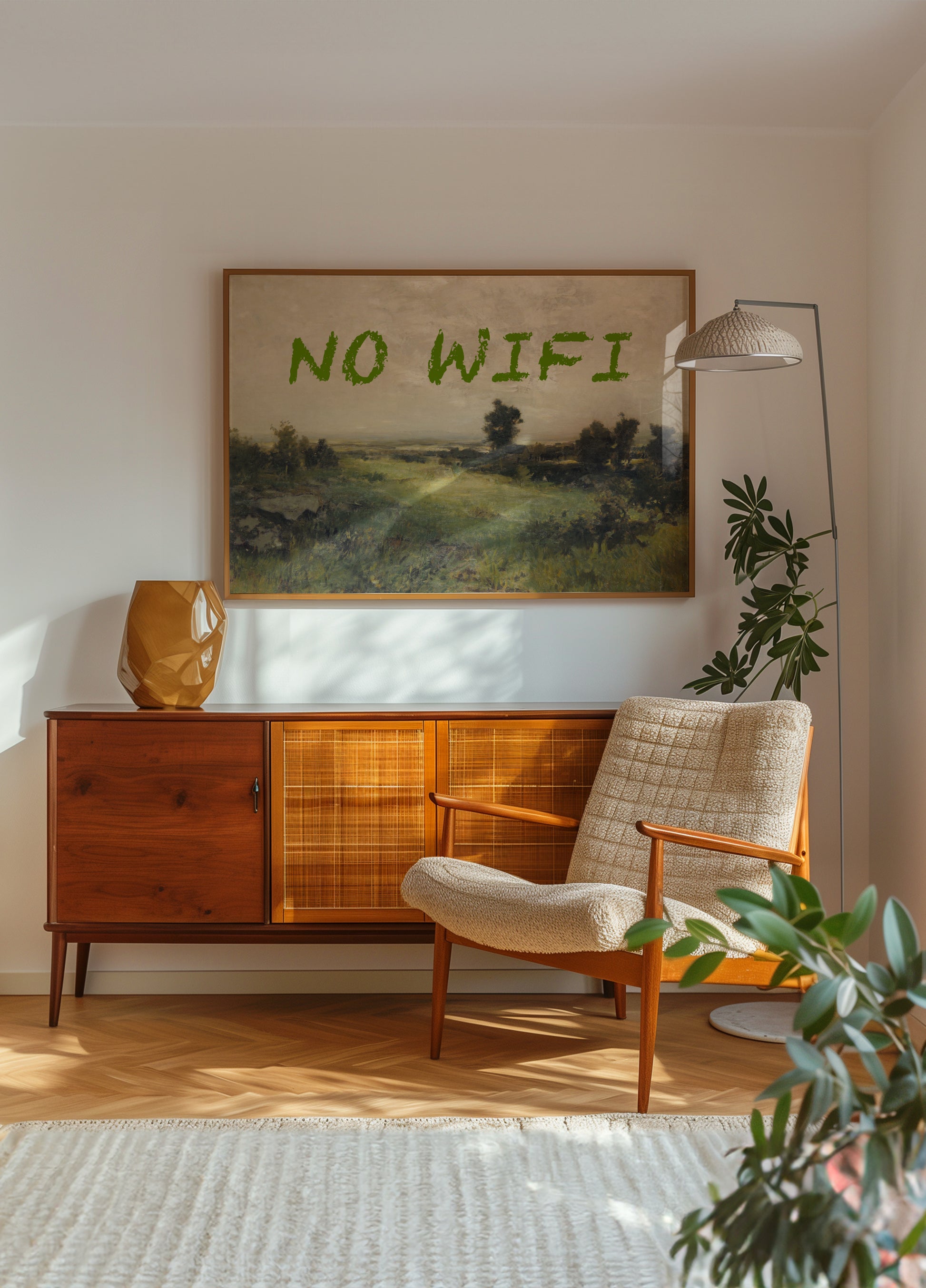 Klassiek landschap Geen wifi