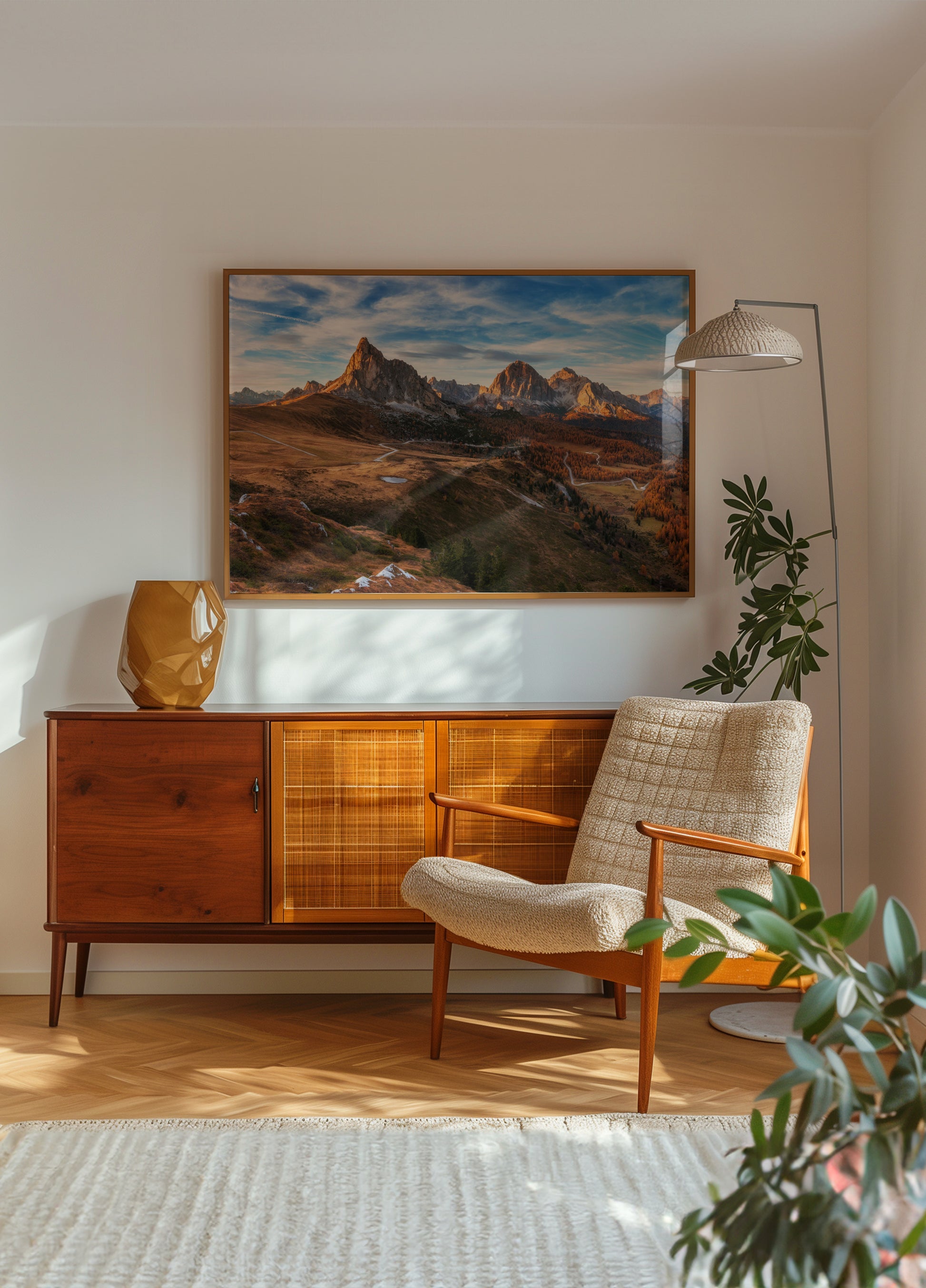 Gouden herfstbergen