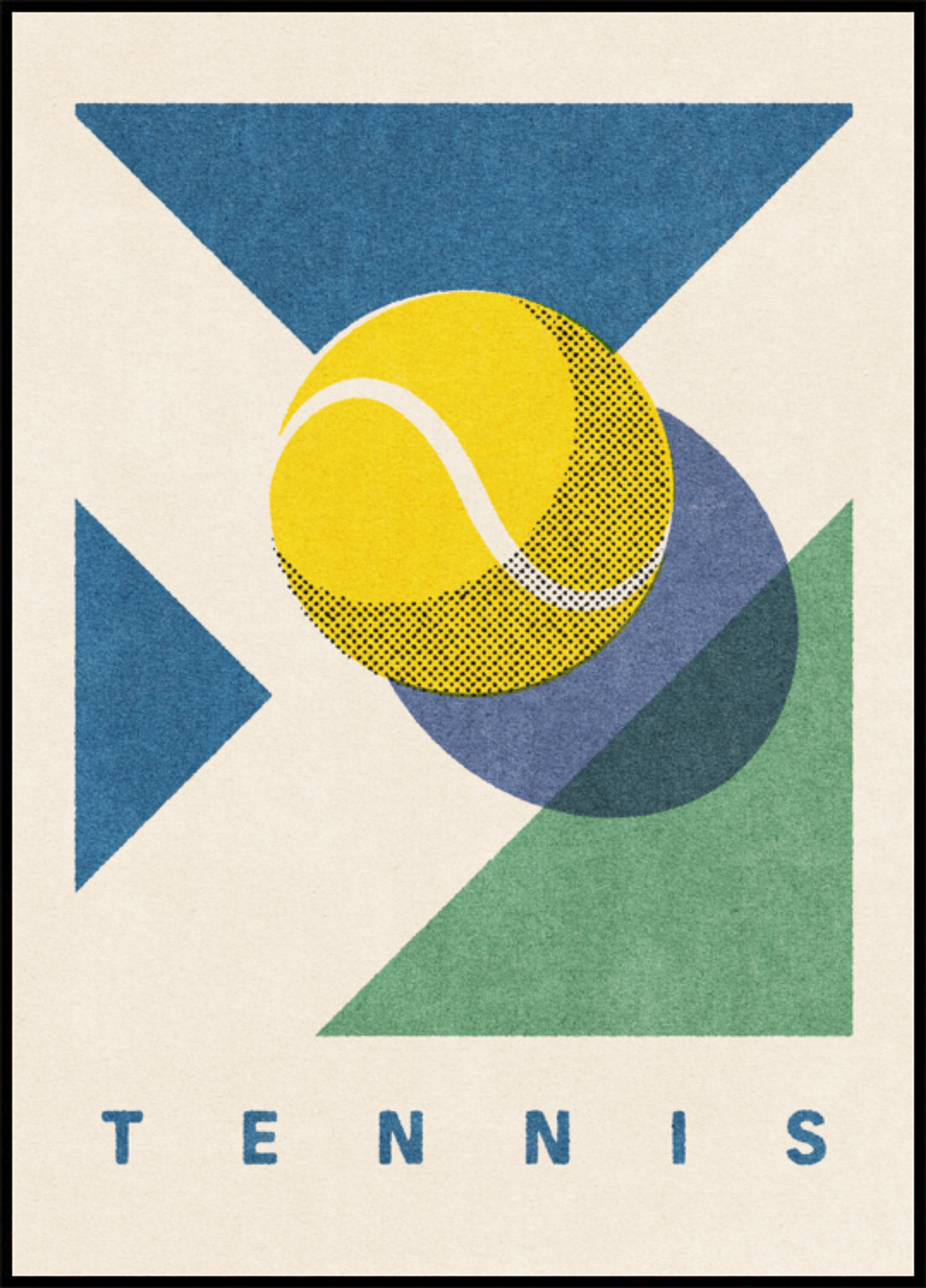 Geometrische tennisbal