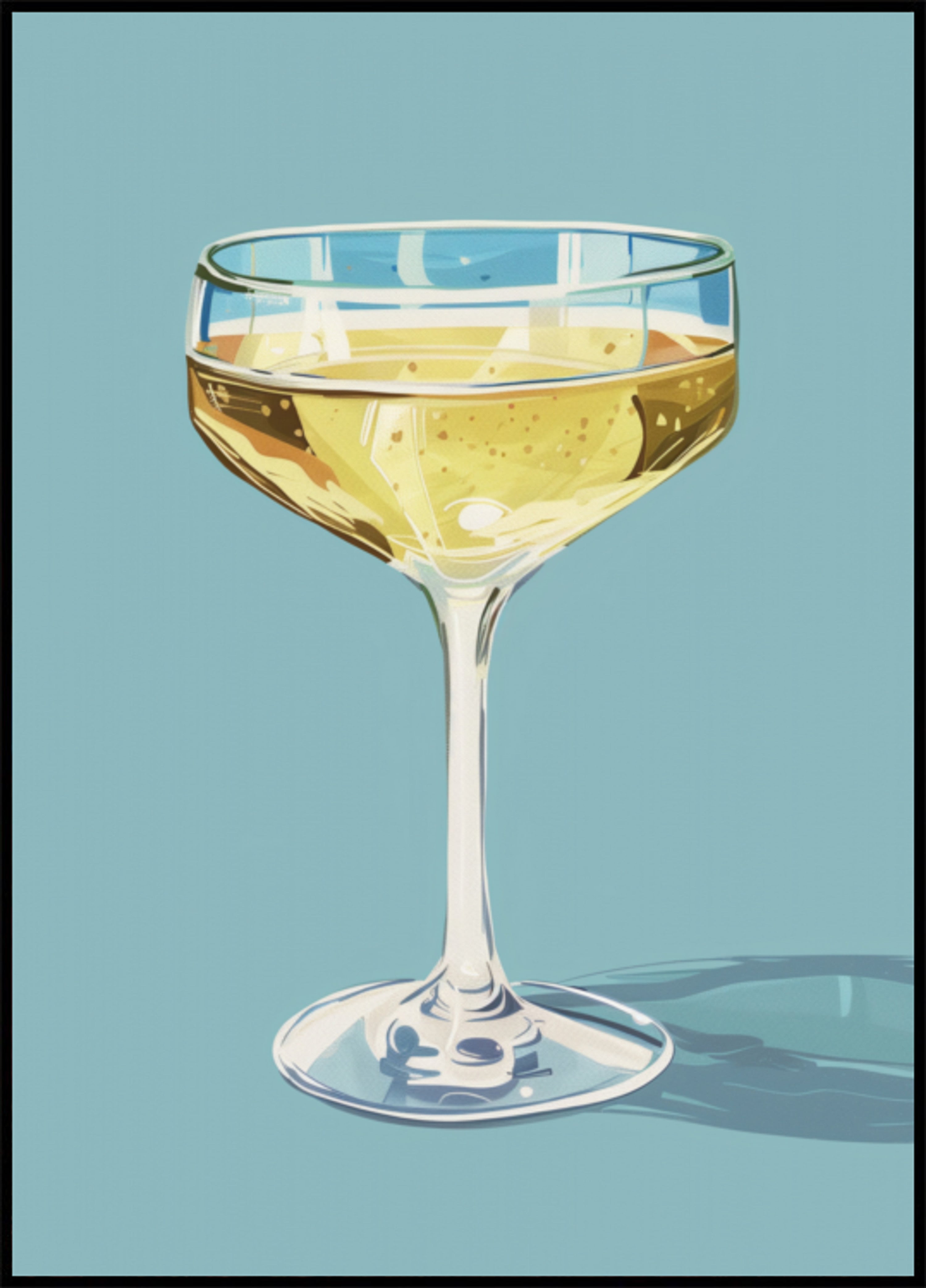 Sprankelende champagnecoupé