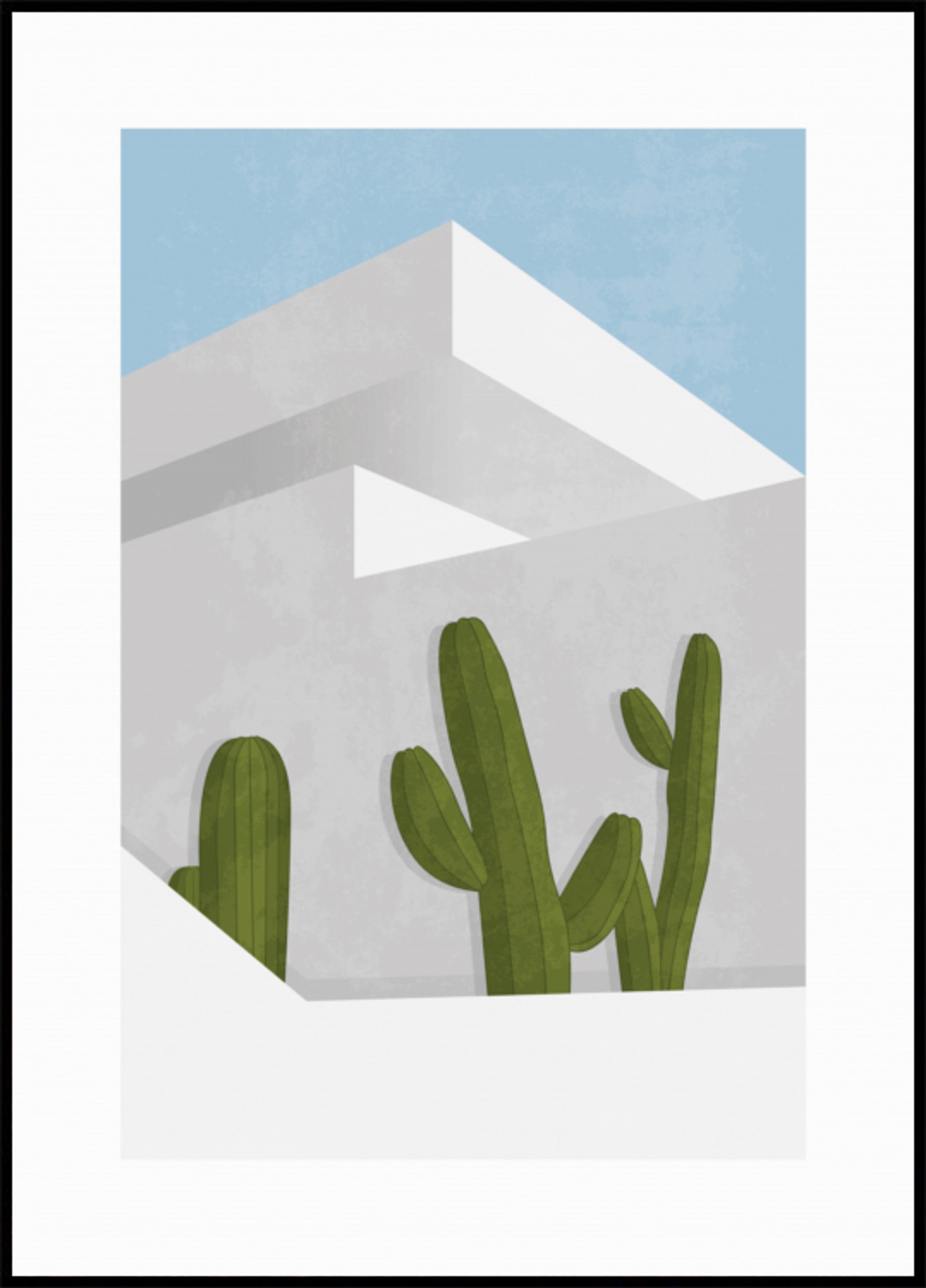 Minimalistische woestijncactussen