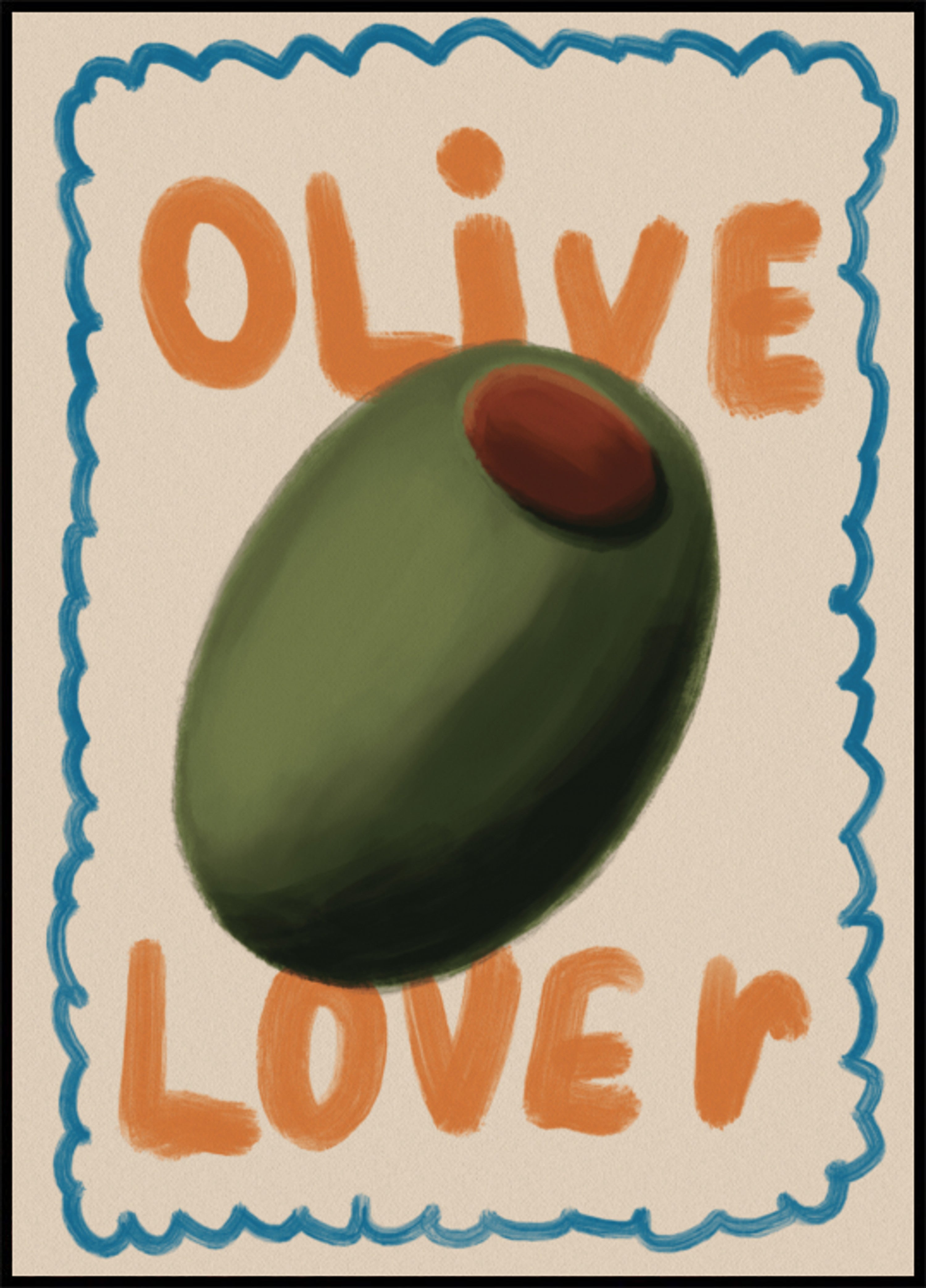 Groene olijvenliefhebber