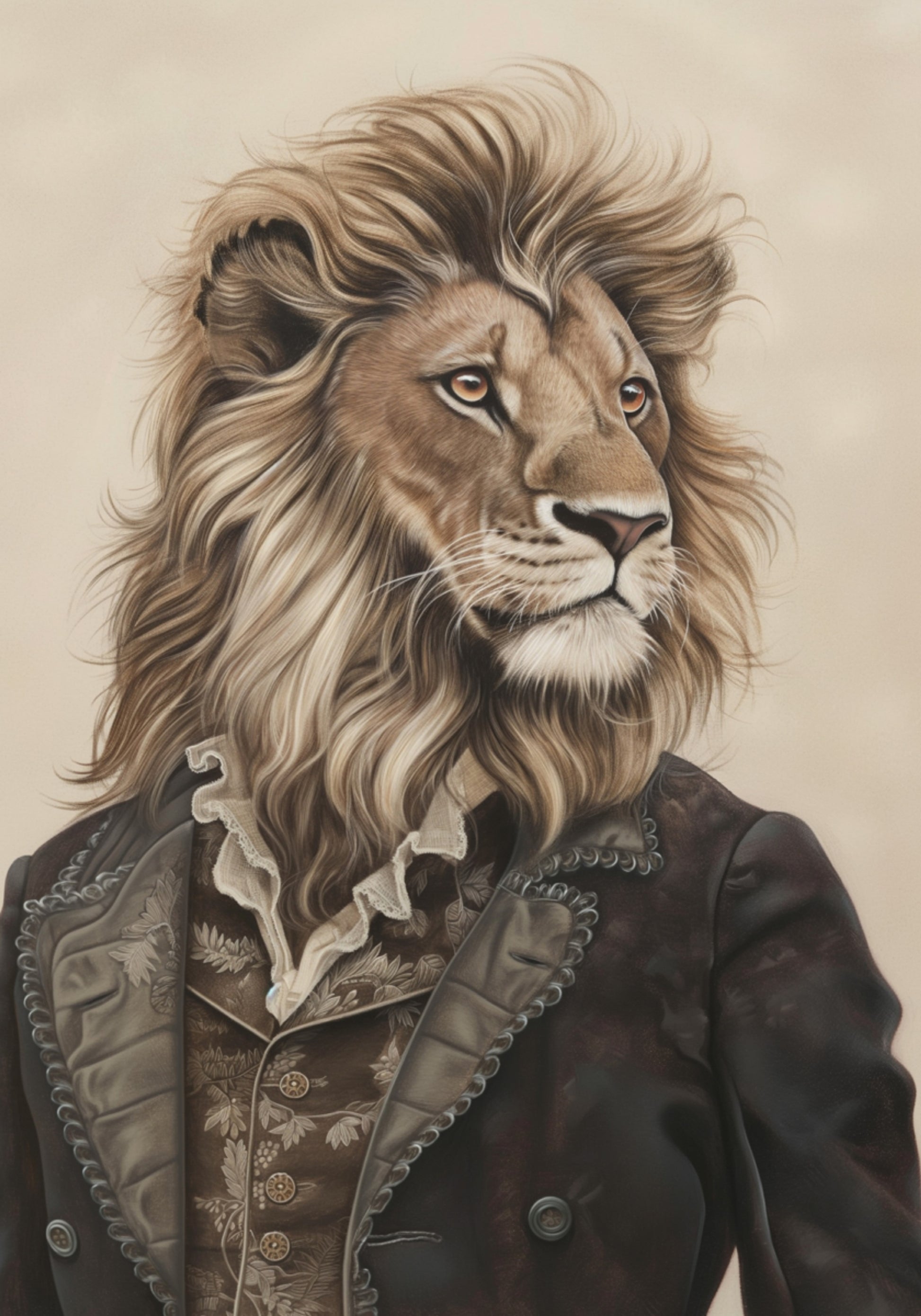 Sir Lion In Vintage kleding