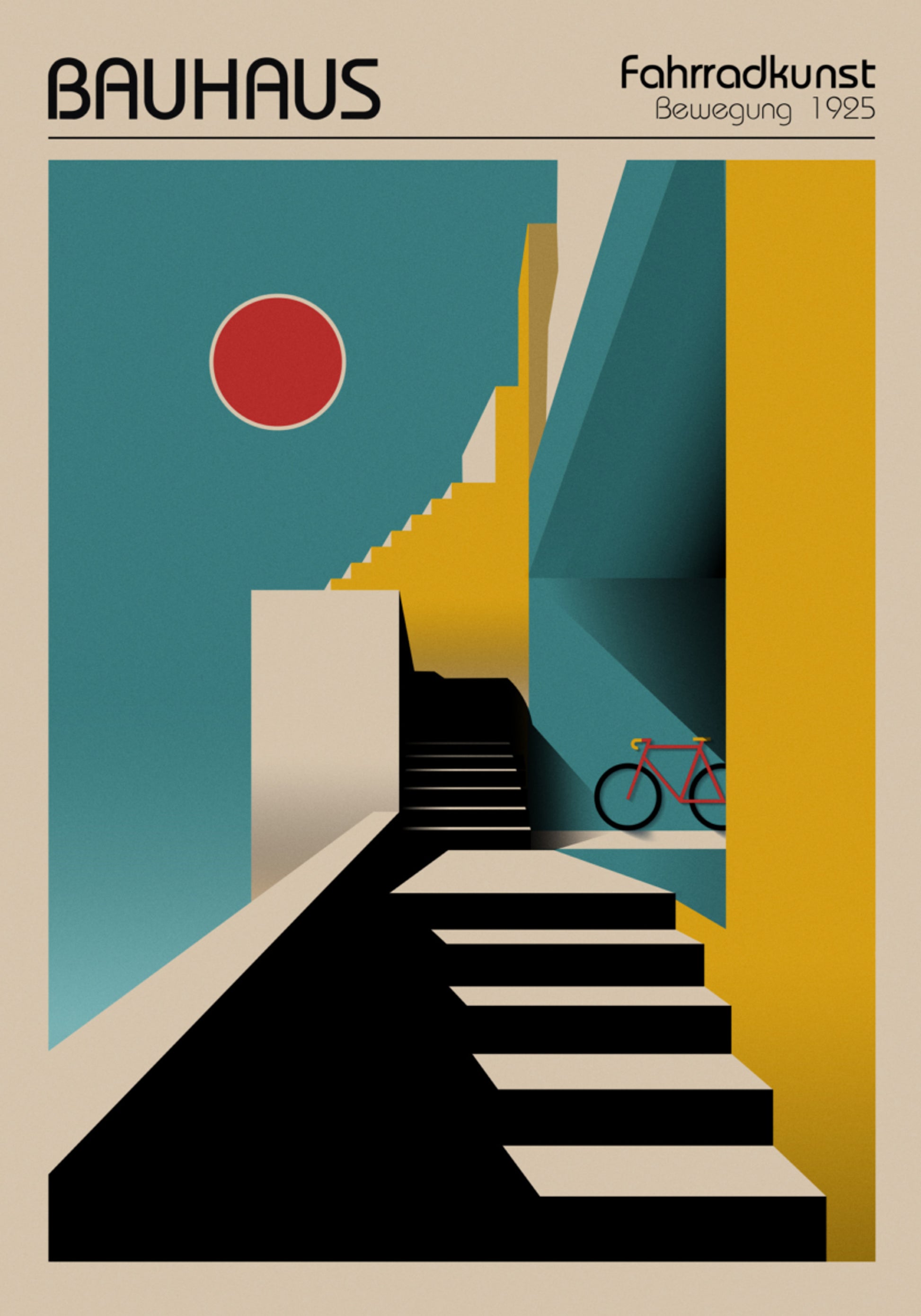Geometrische stadsfiets
