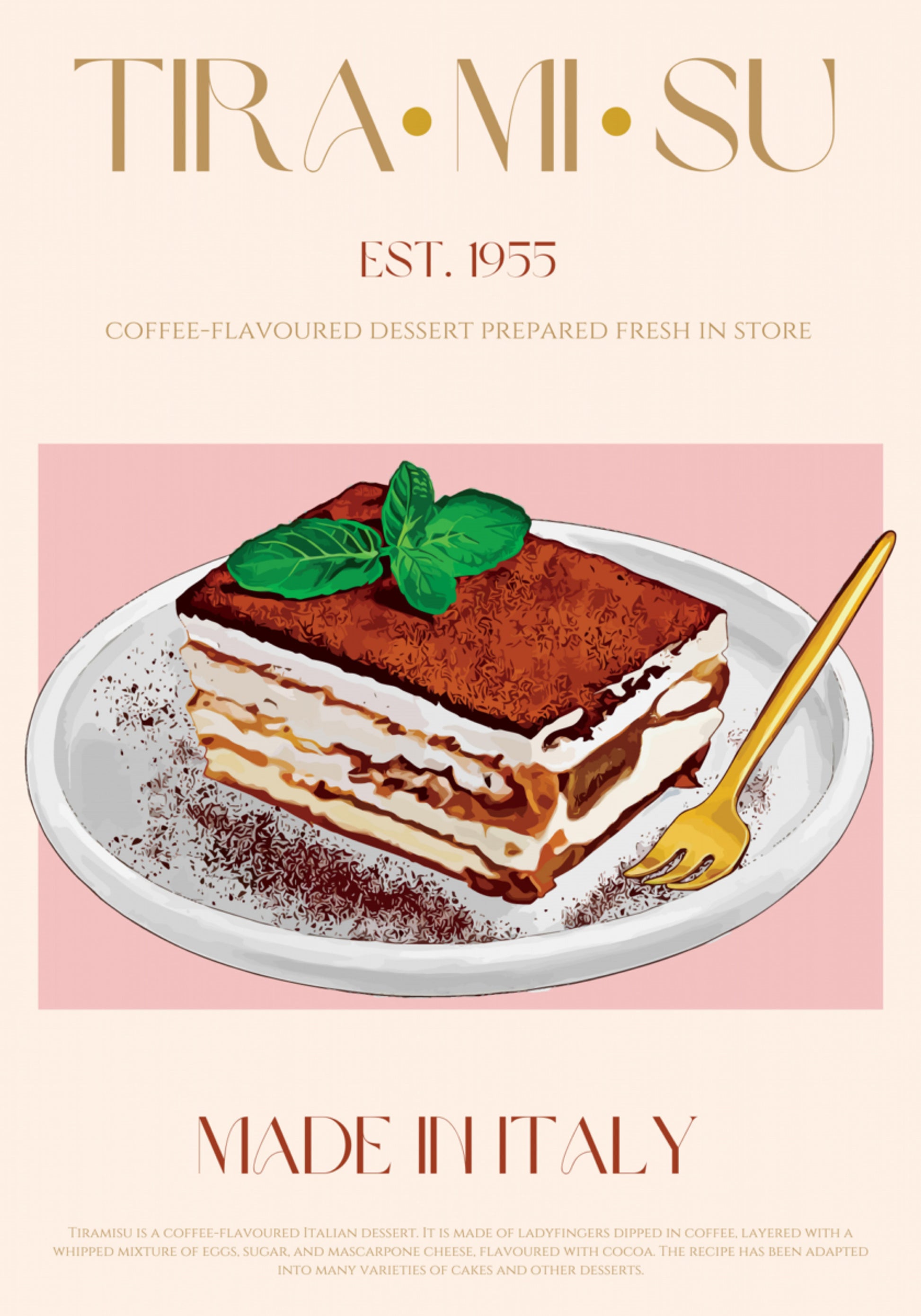 Klassieke Italiaanse Tiramisu