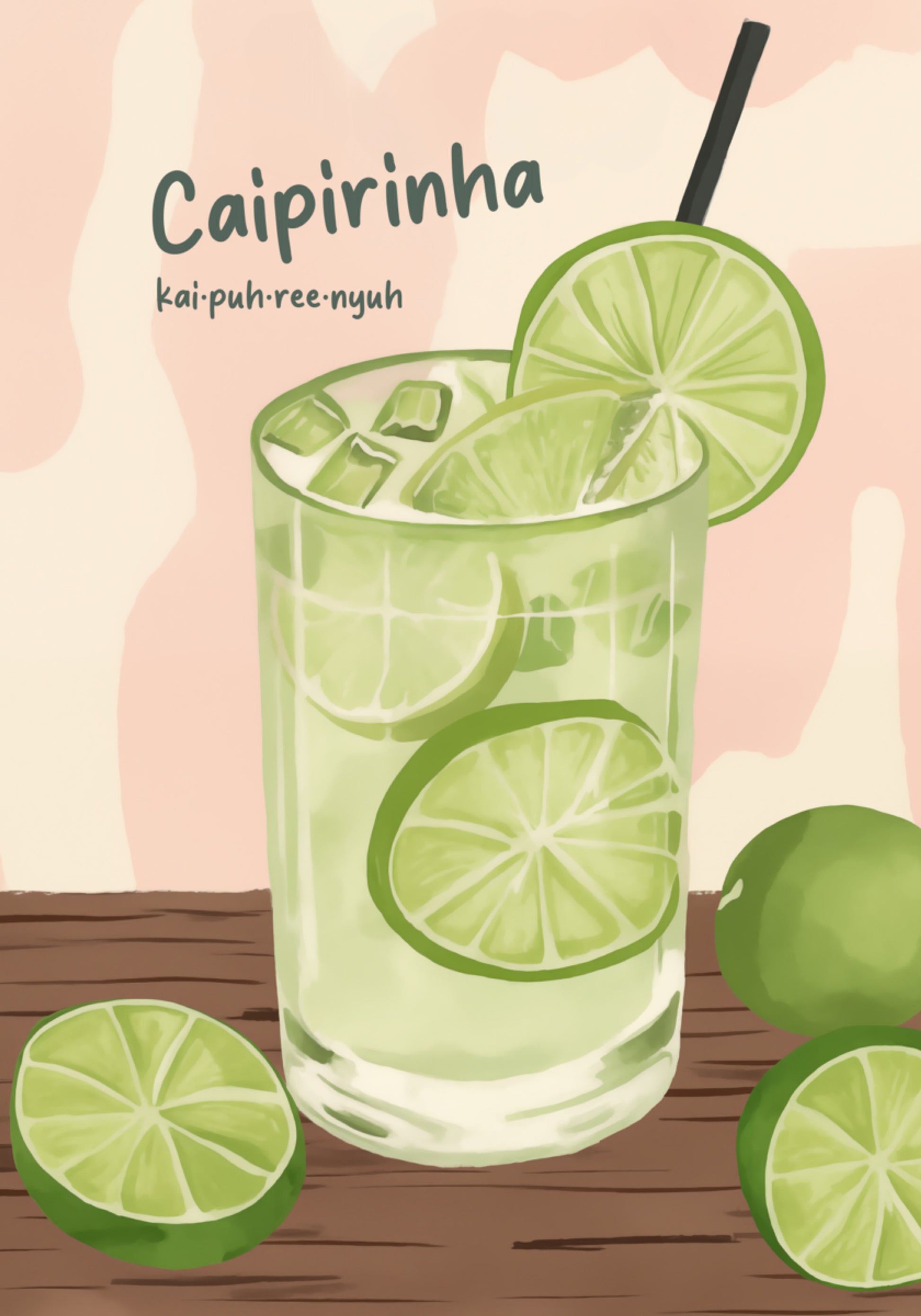 Verfrissende limoencaipirinha