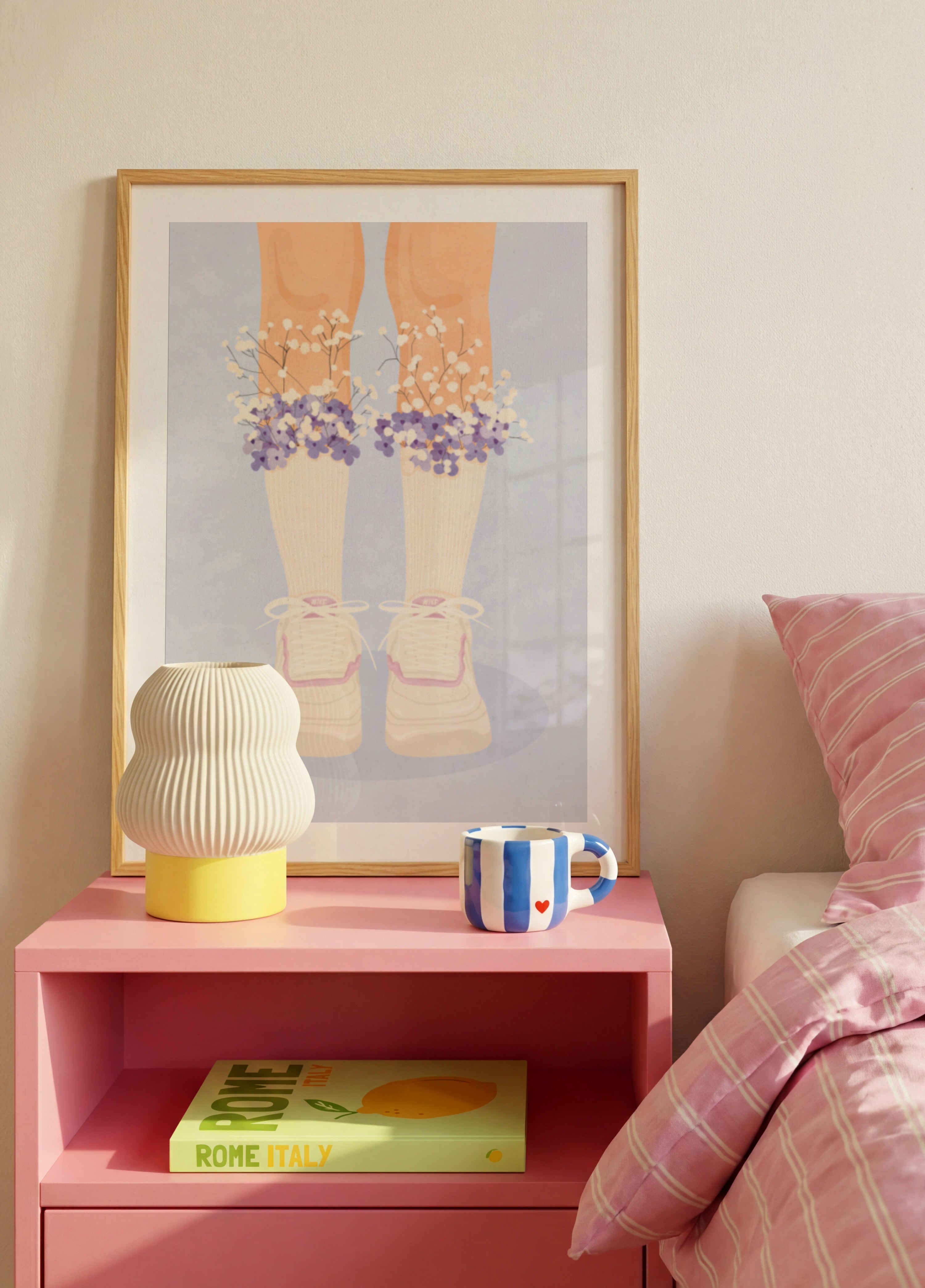 Bloemensokken En Sneakers