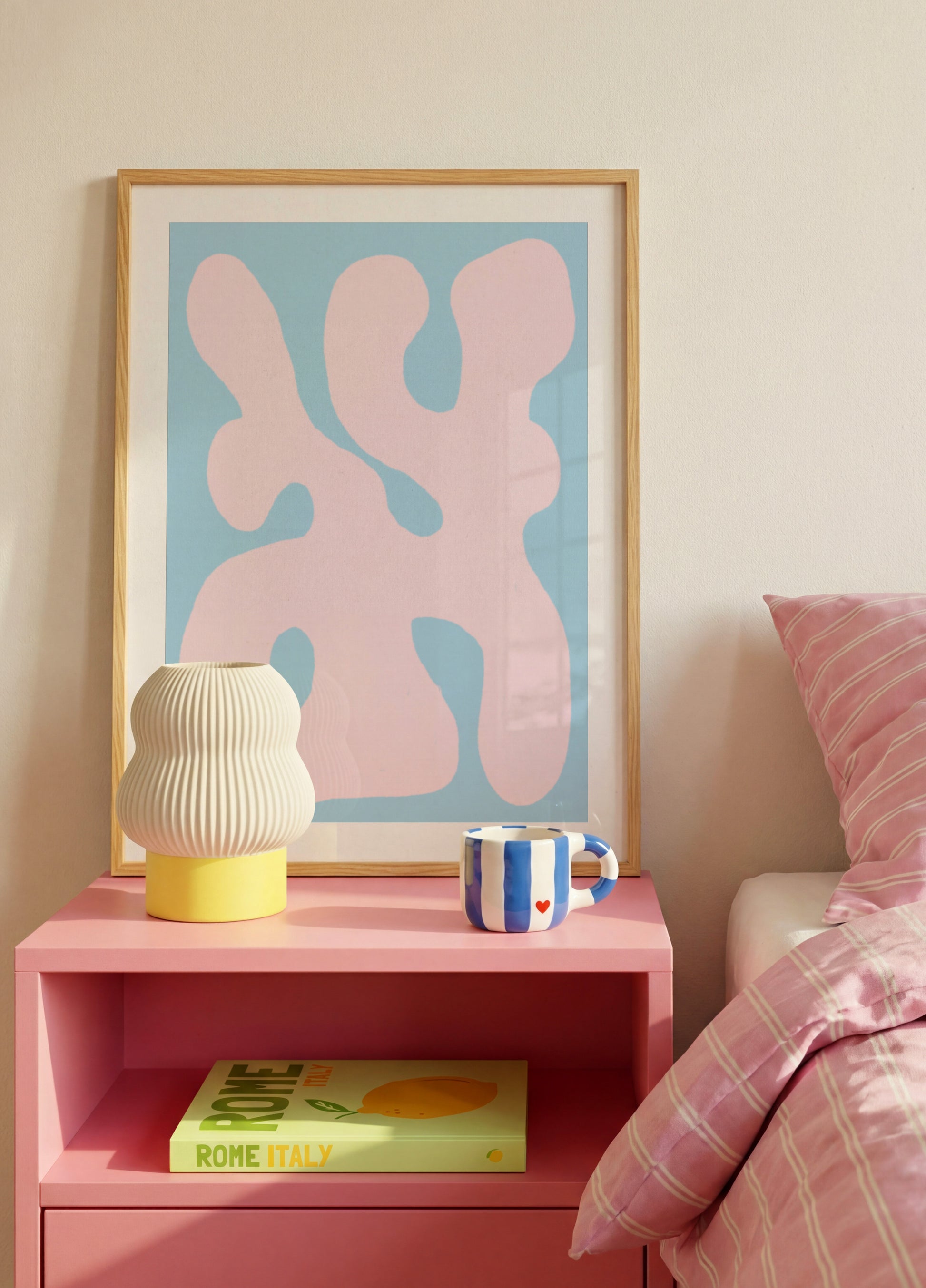 Vloeibare pastel organische vorm