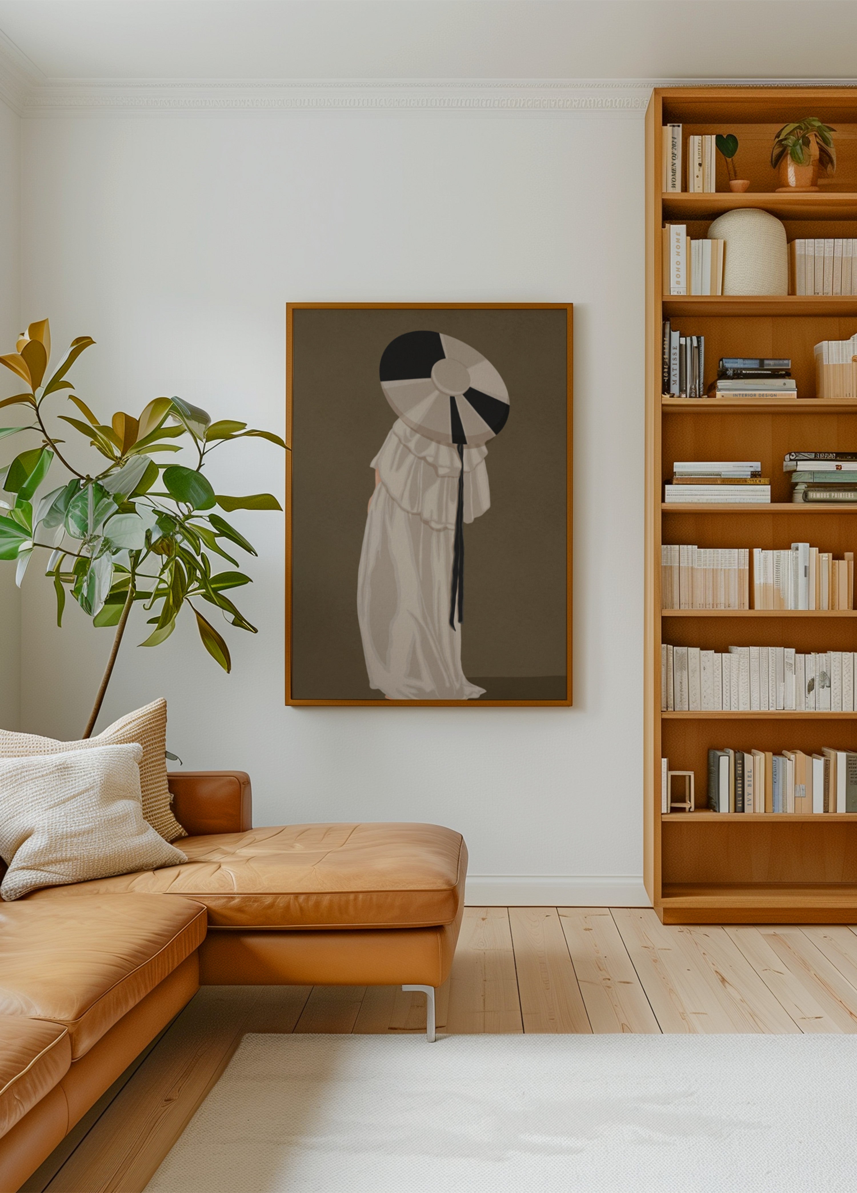 Vrouw In Elegante Hoed