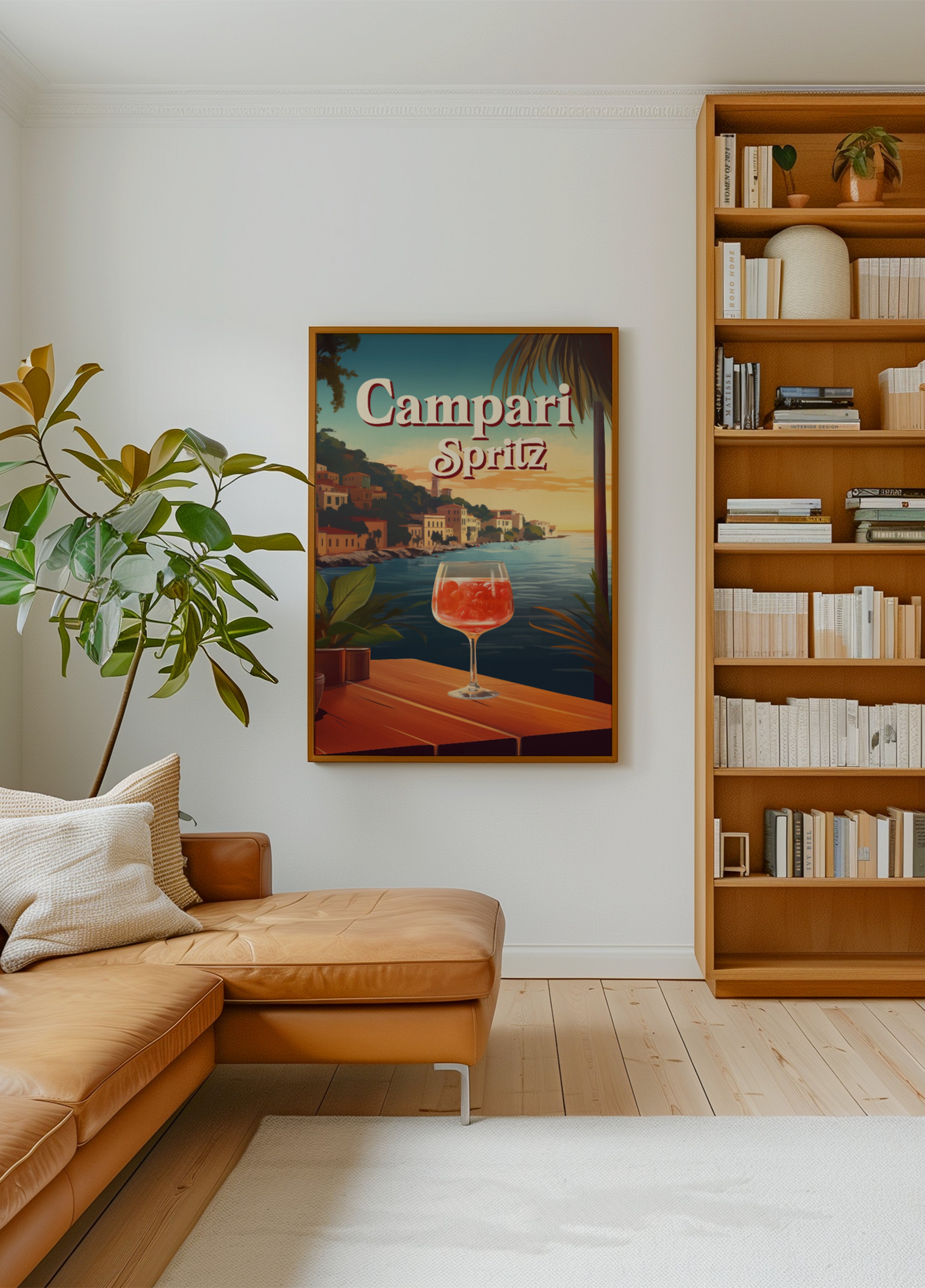 Campari Spritz zonsondergang aan zee