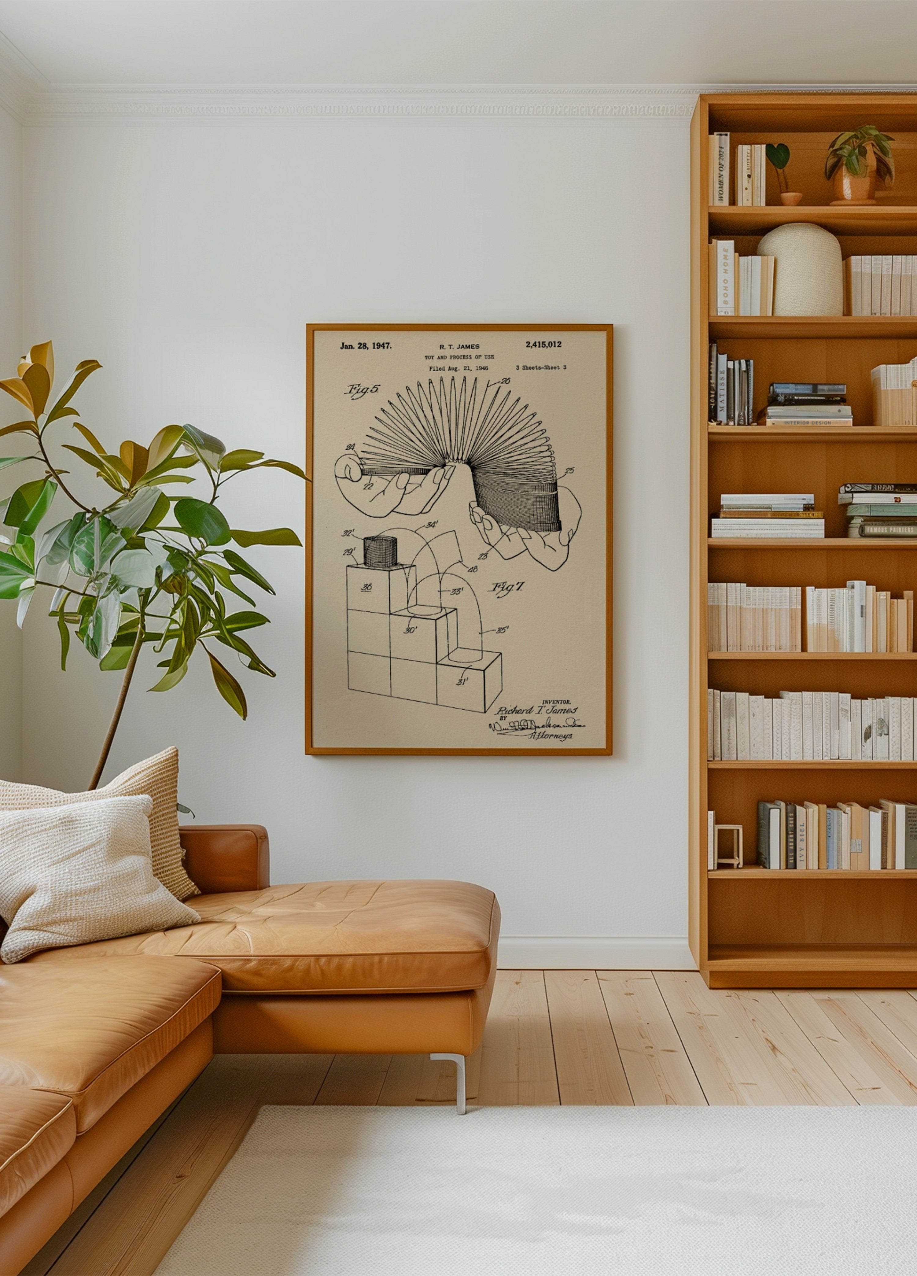 Patent voor opgerolde veer speelgoed