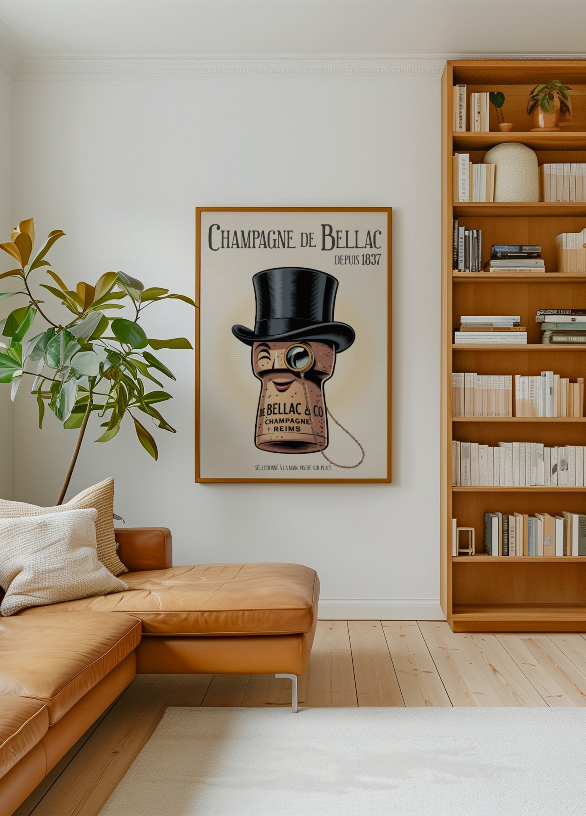 Elegant champagnekurkkarakter