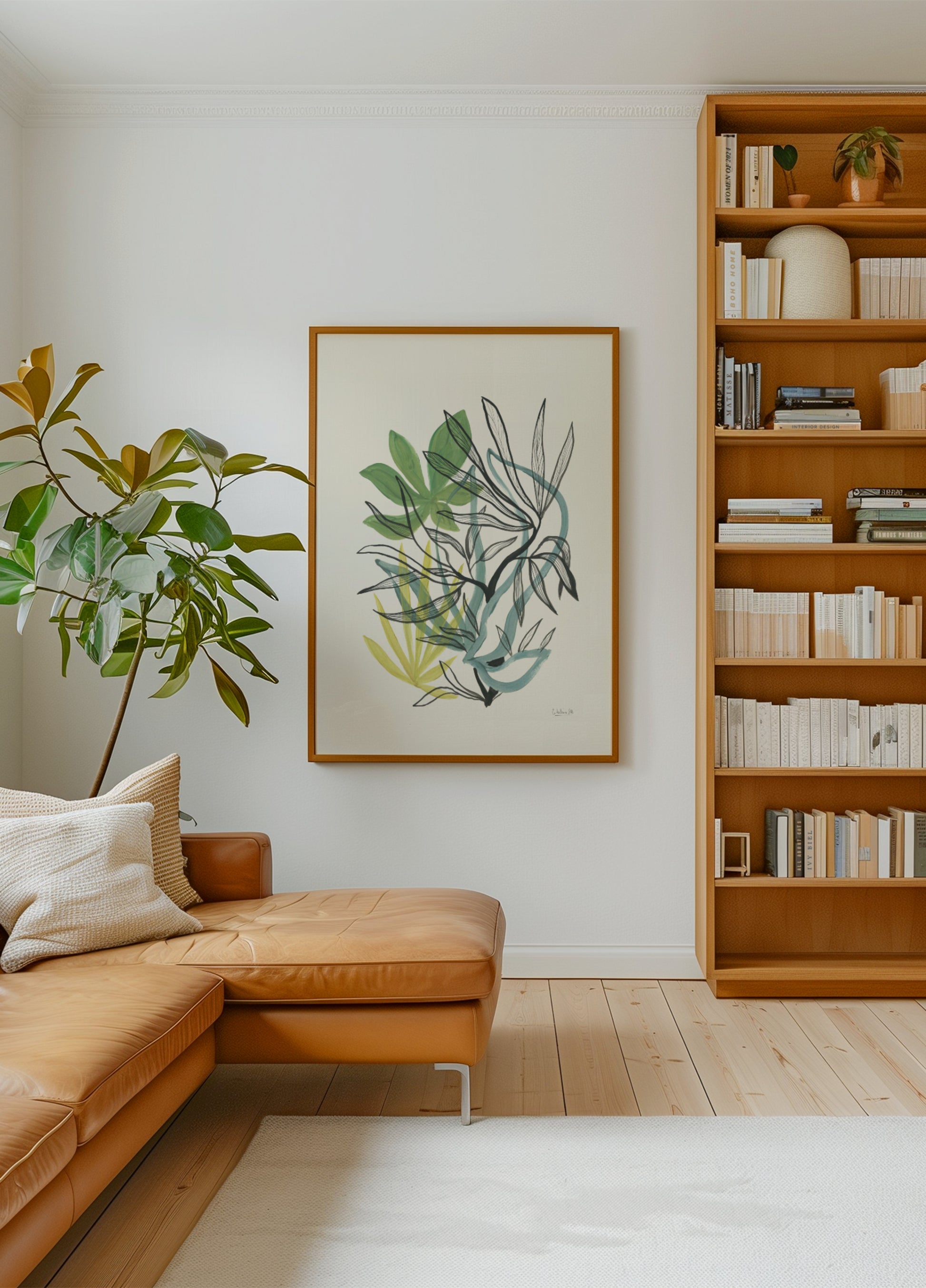 Vloeiende botanische greens