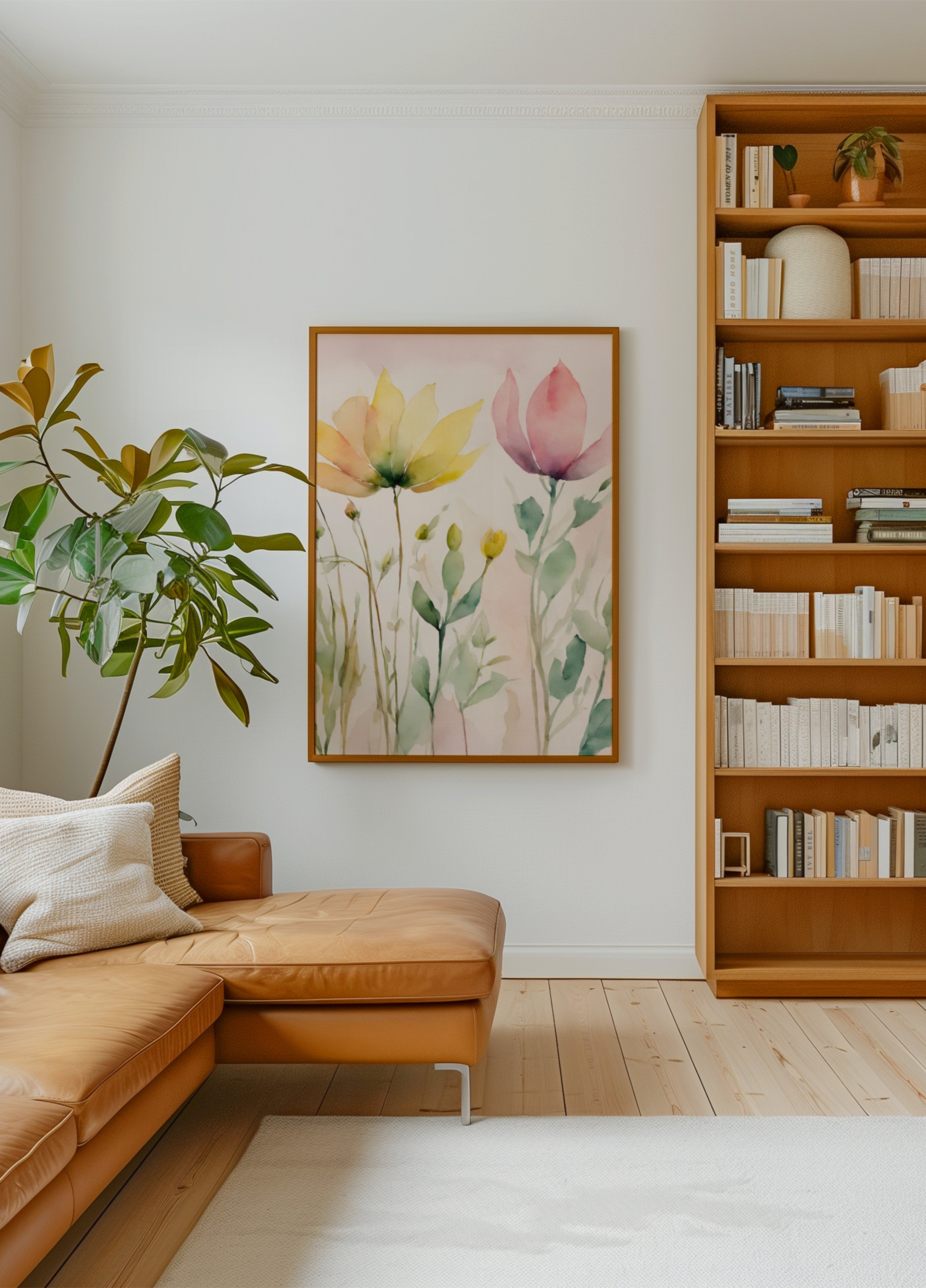 Zachte aquarelbloemen