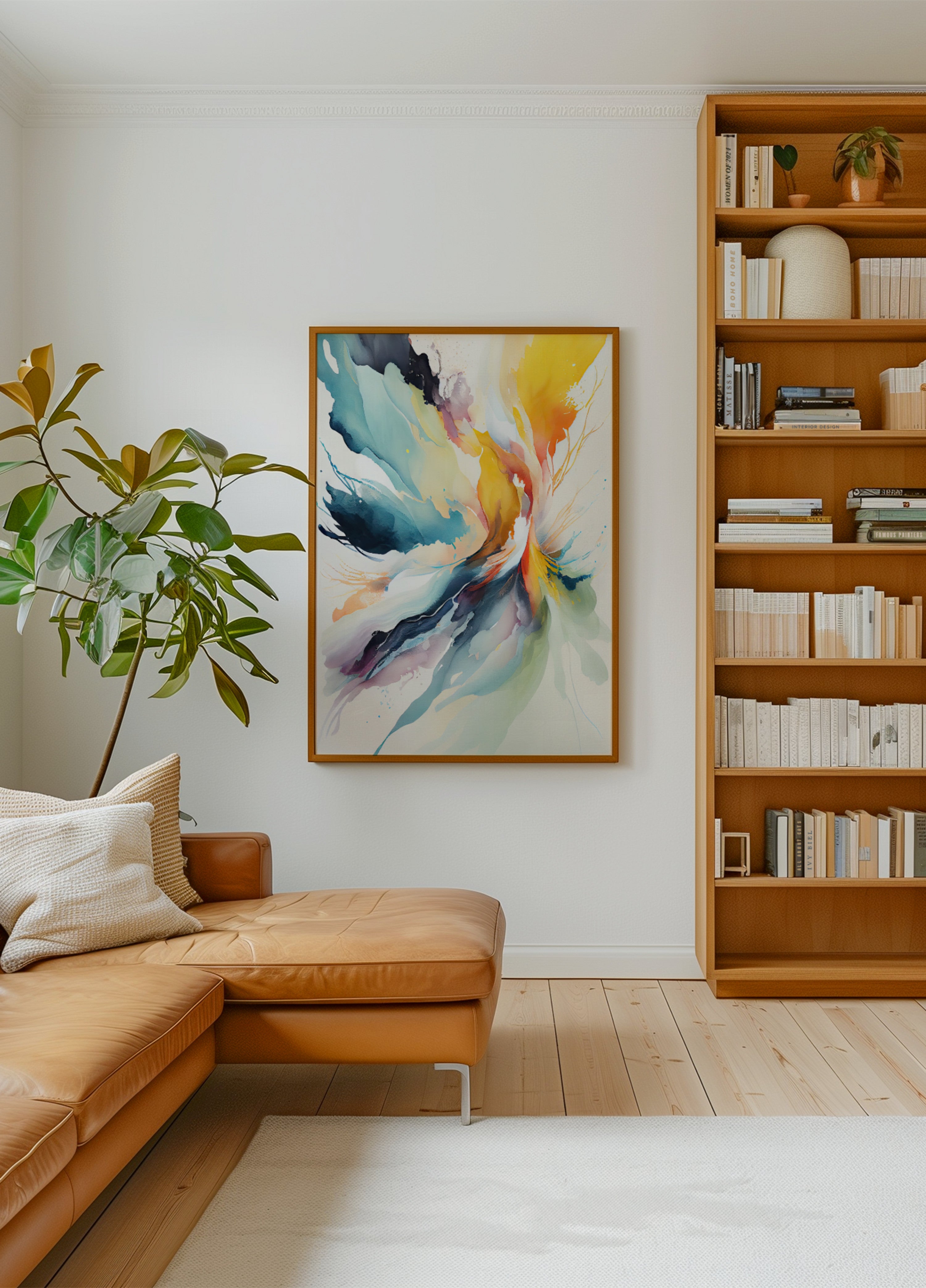 Levendige abstracte stroom