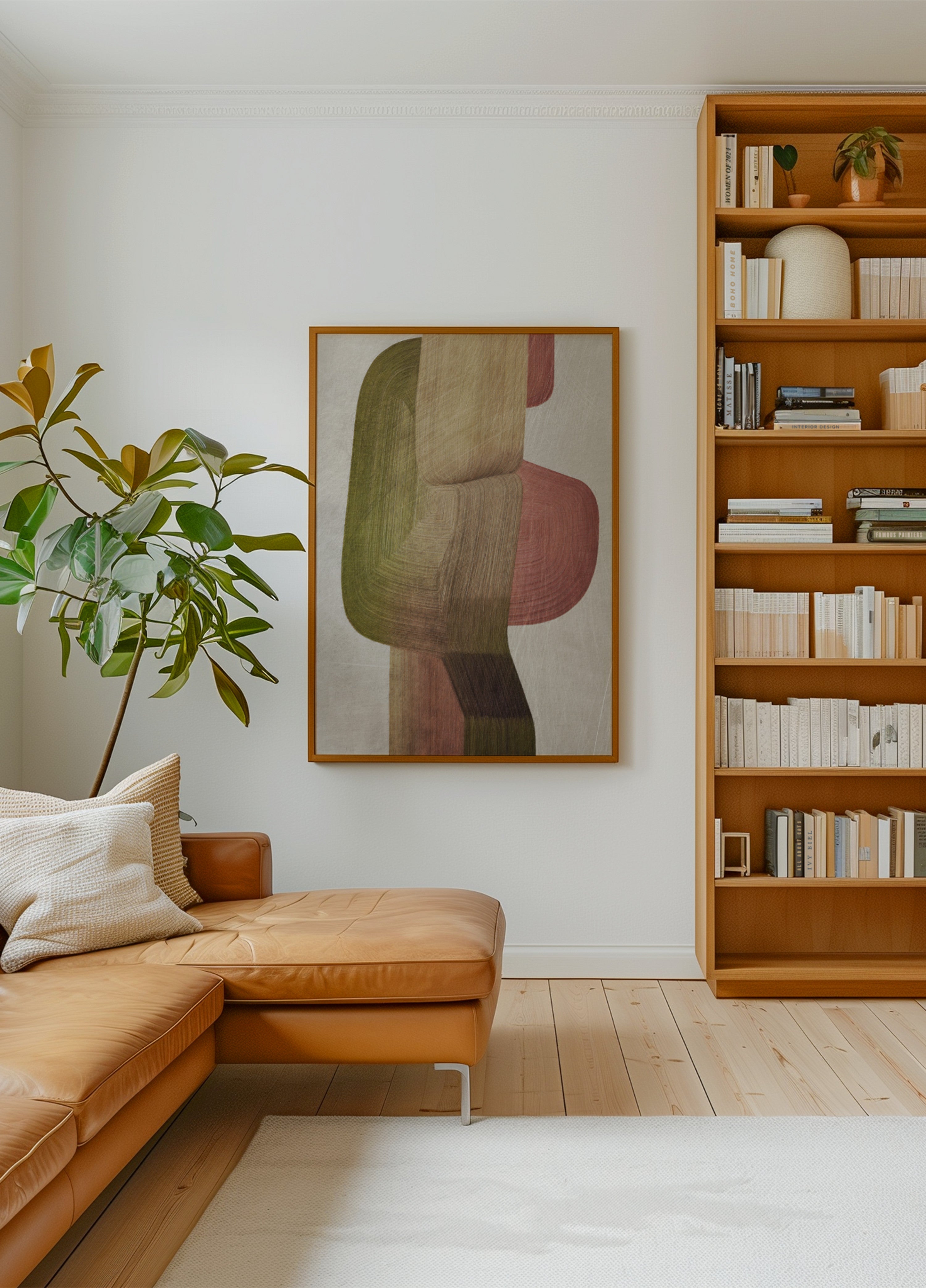 Aardse abstracte vormen