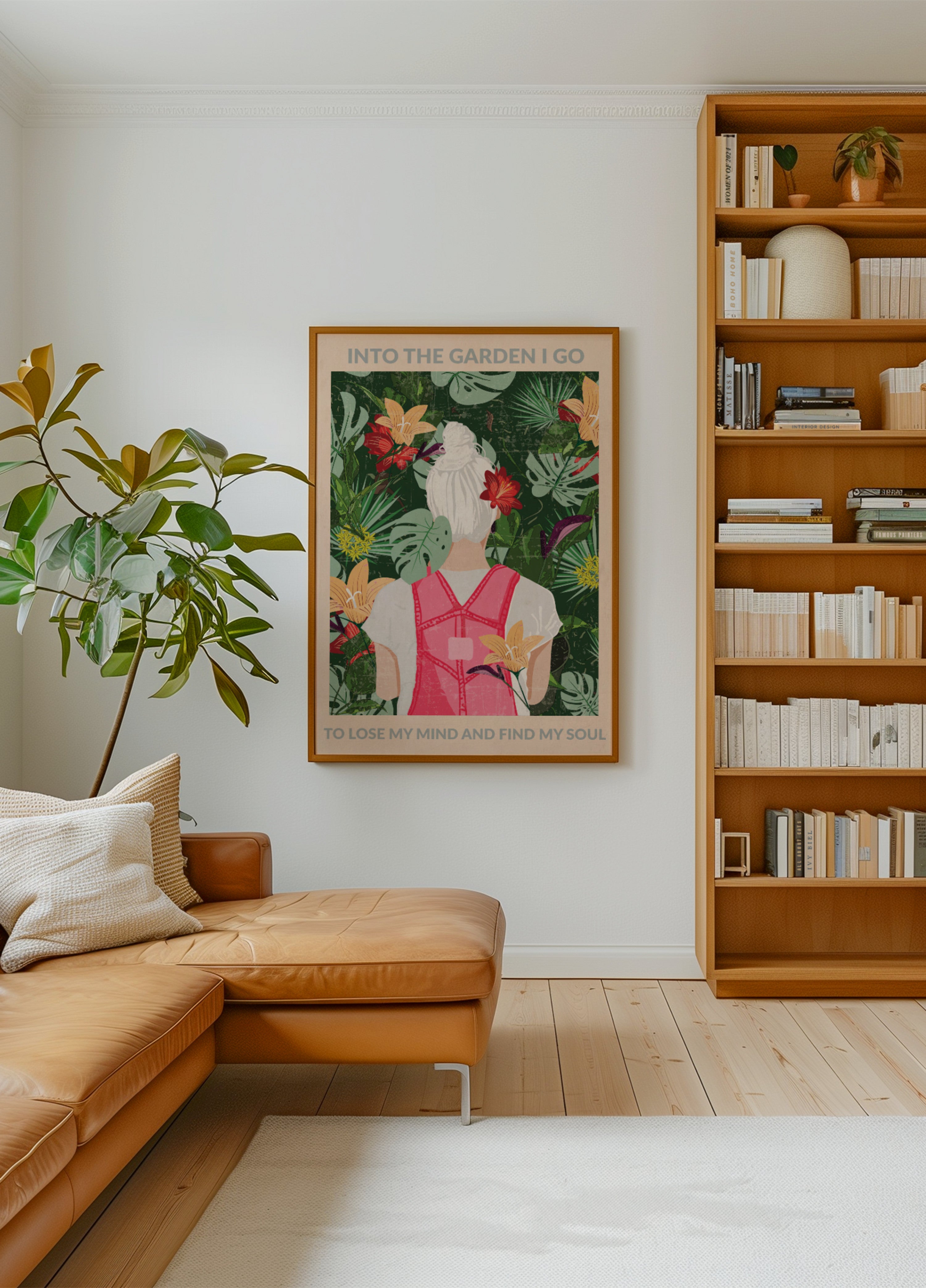 Vrouw In Tropische Tuin