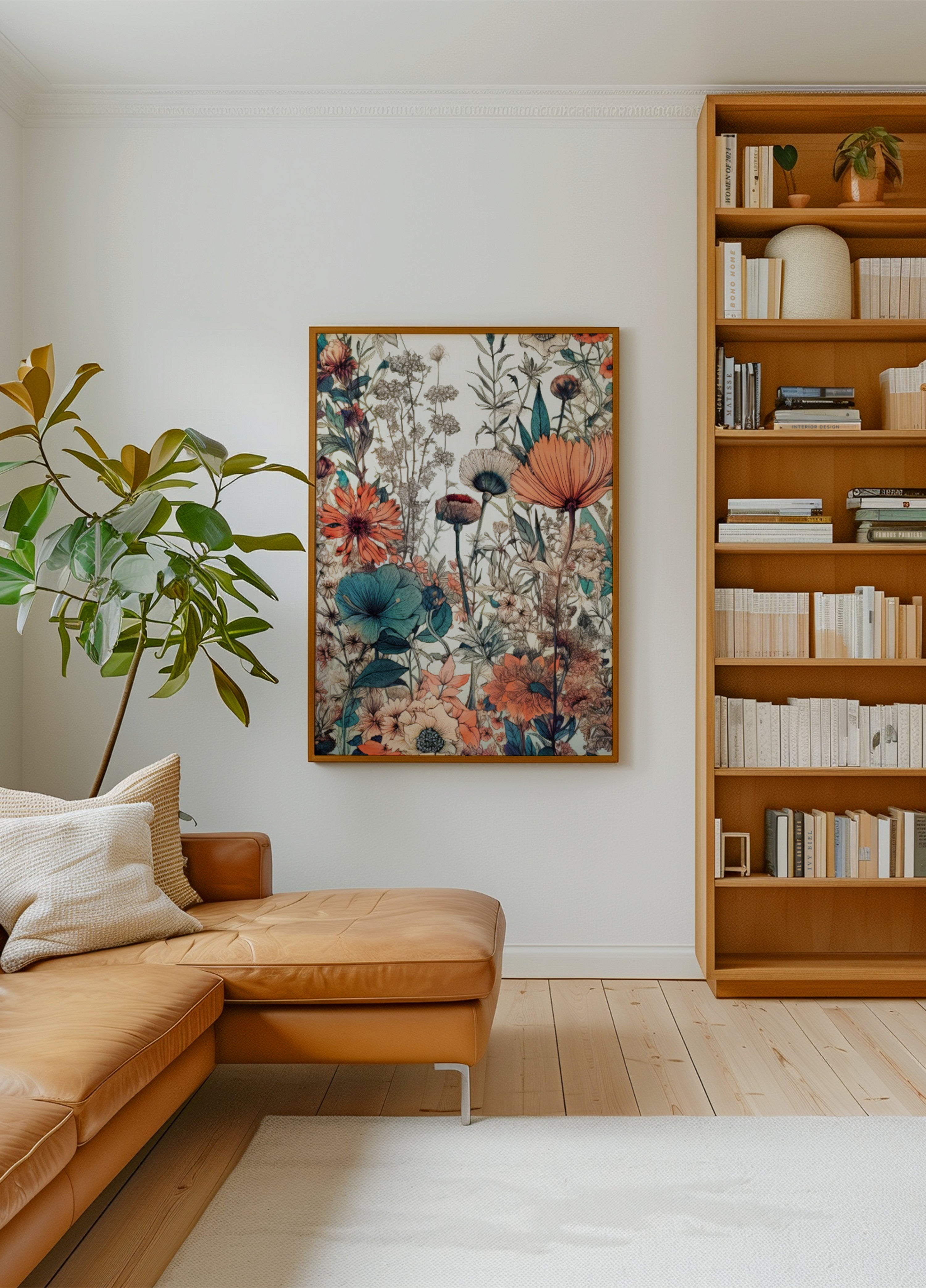 Vintage bloementuin