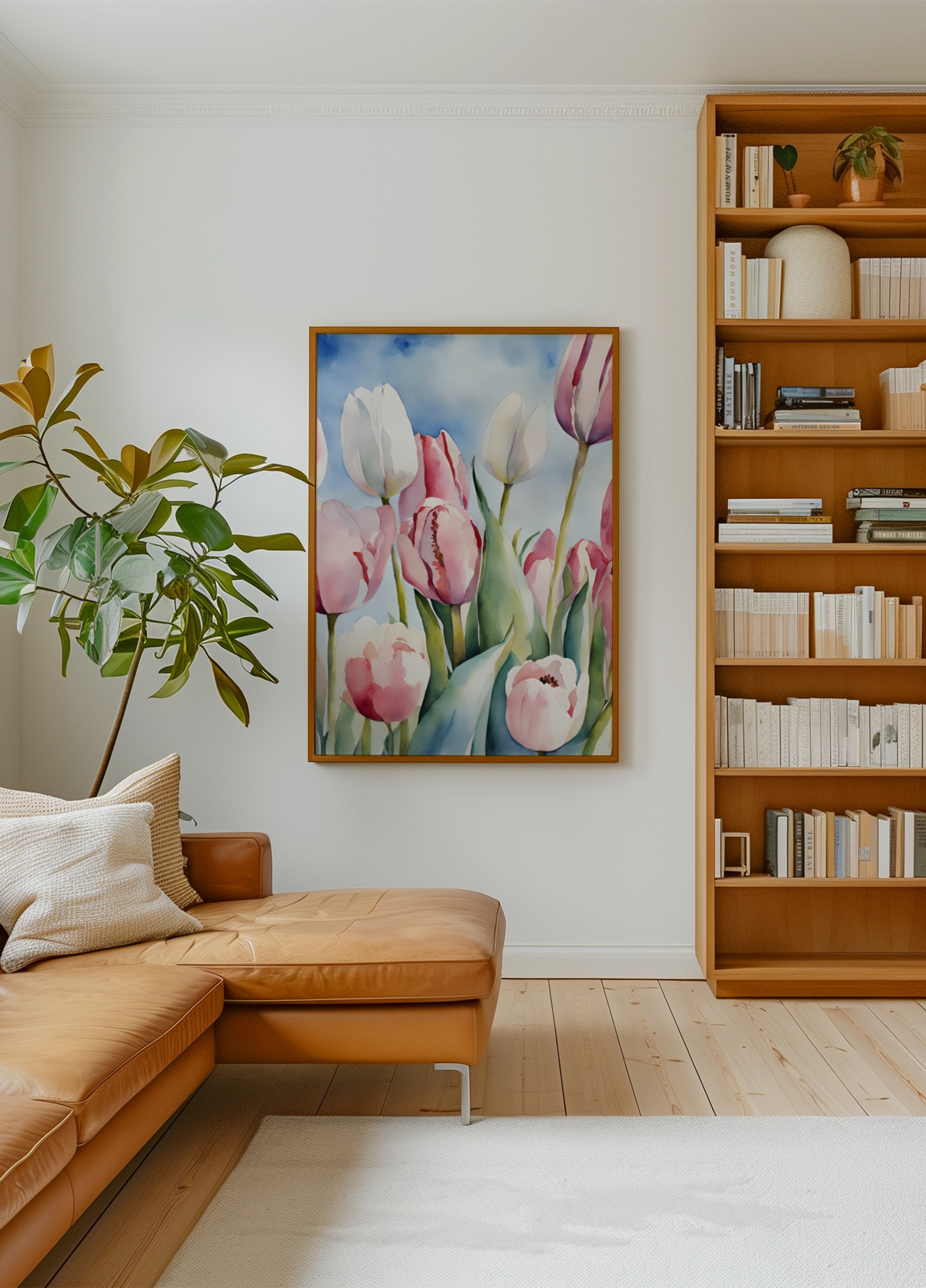 Aquarel Lente Tulpen
