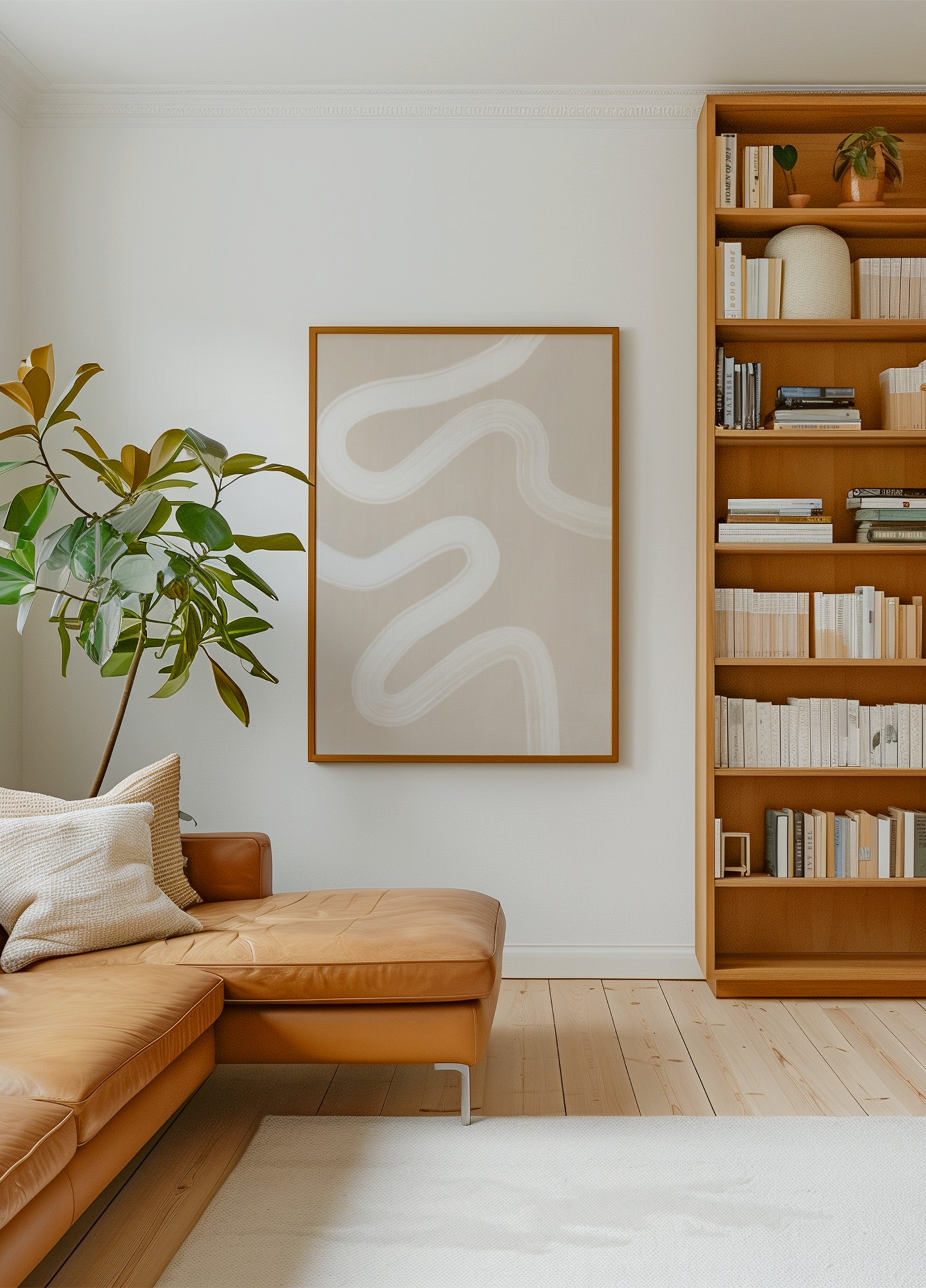 Golvende abstracte lijnen