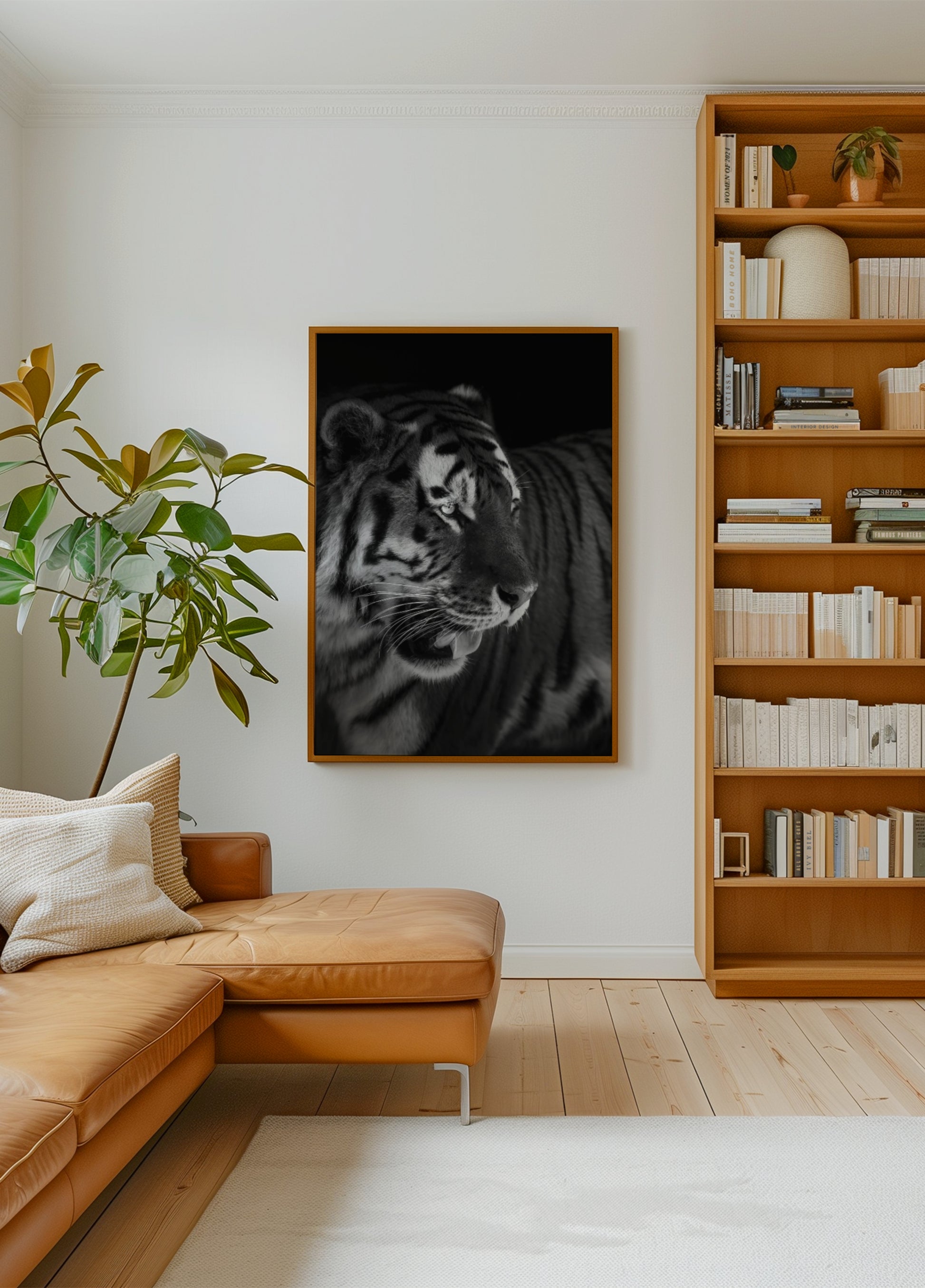 Felle tijgerportret