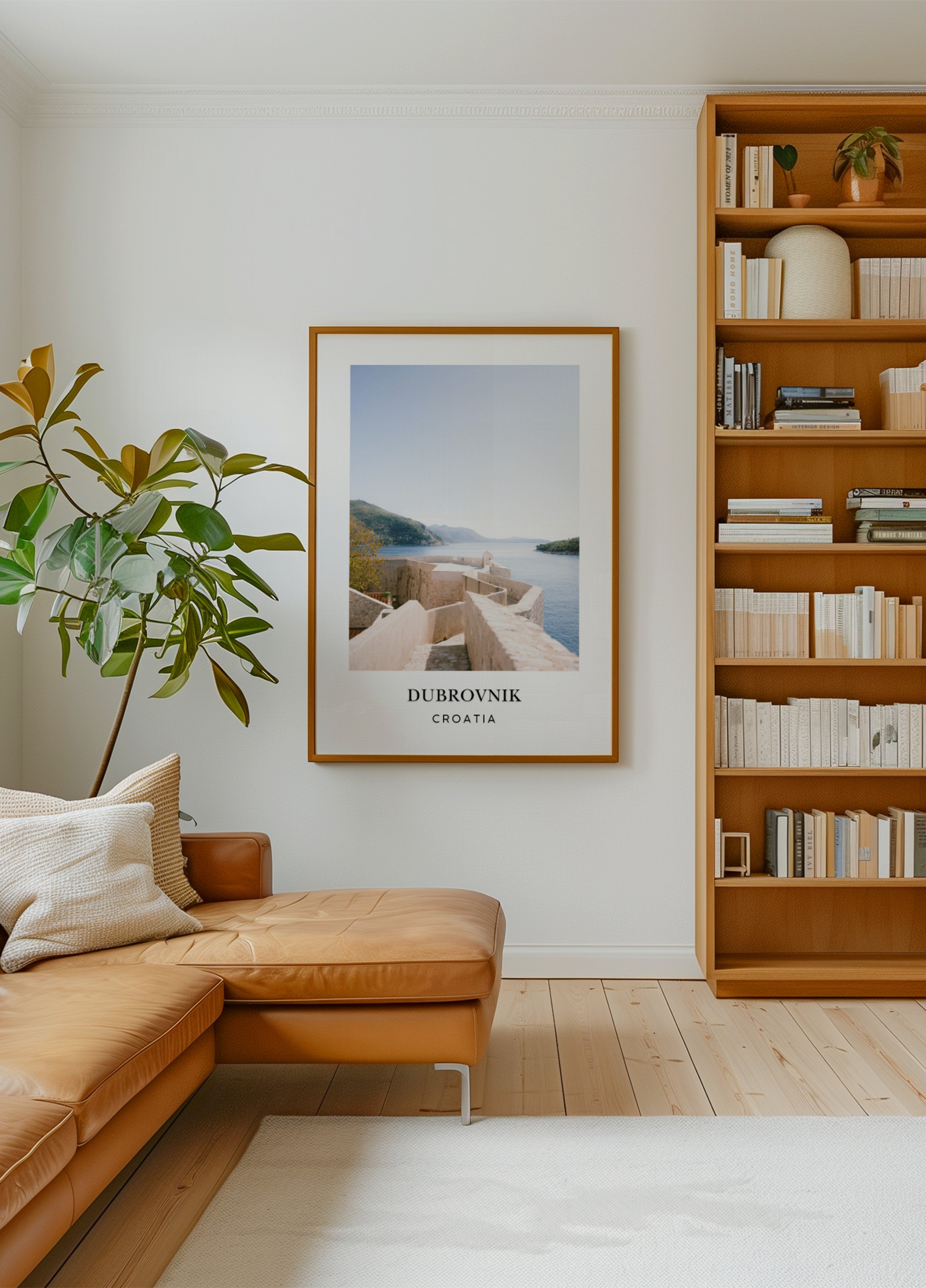 Muur van Dubrovnik Kroatië Reisposter