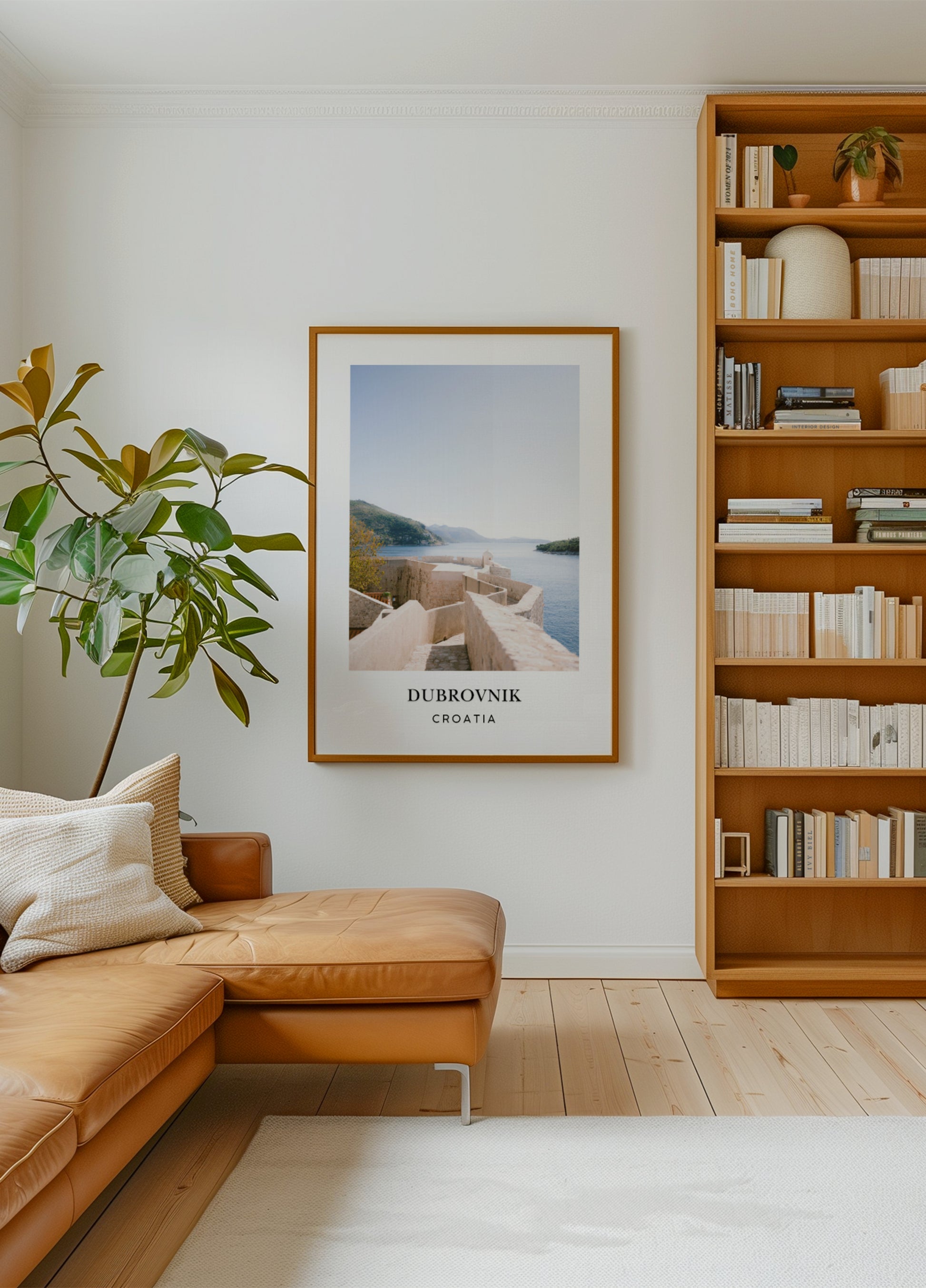 Muur van Dubrovnik Kroatië Reisposter
