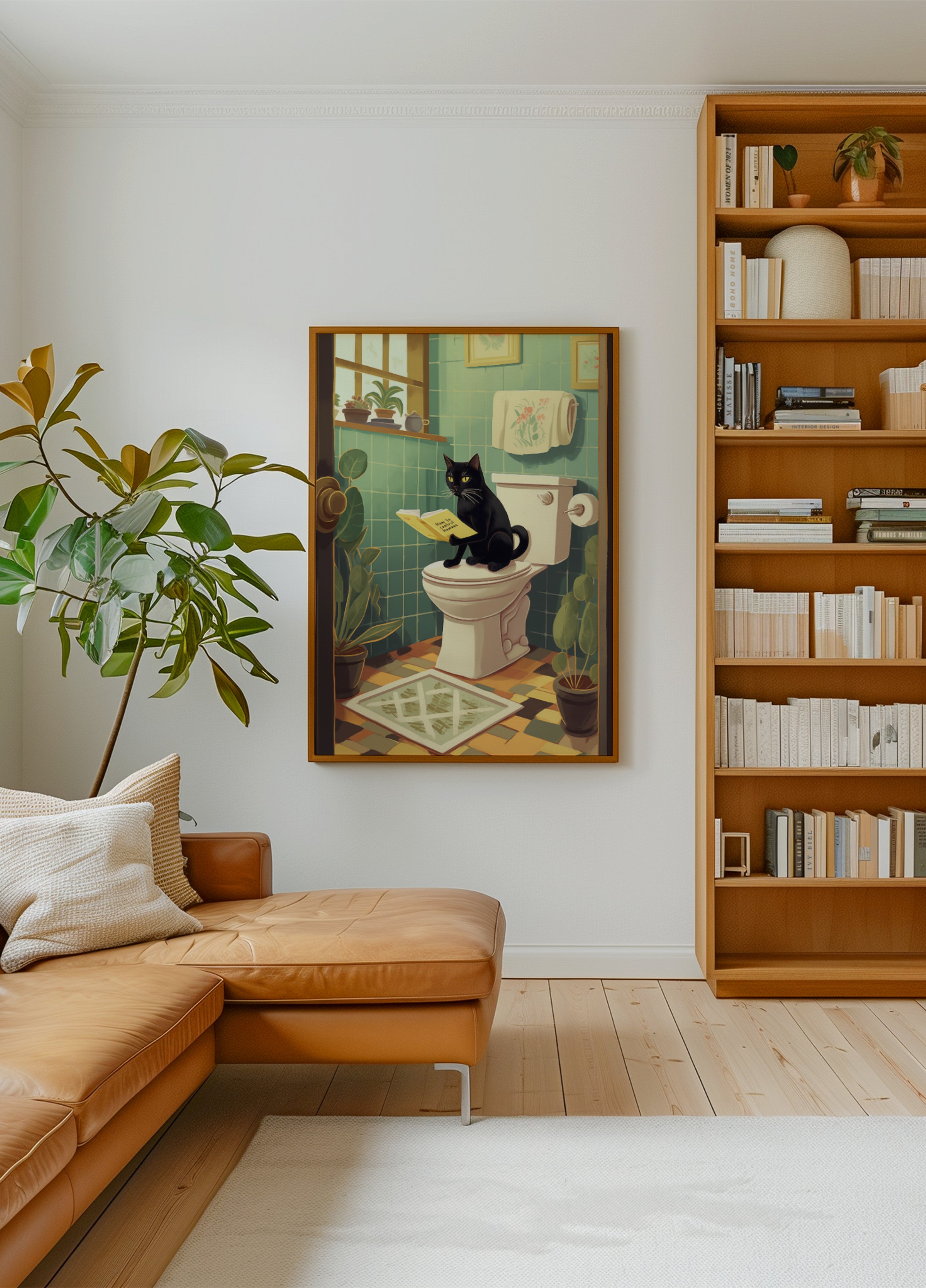 Ondeugende kattenbadkamer gelezen