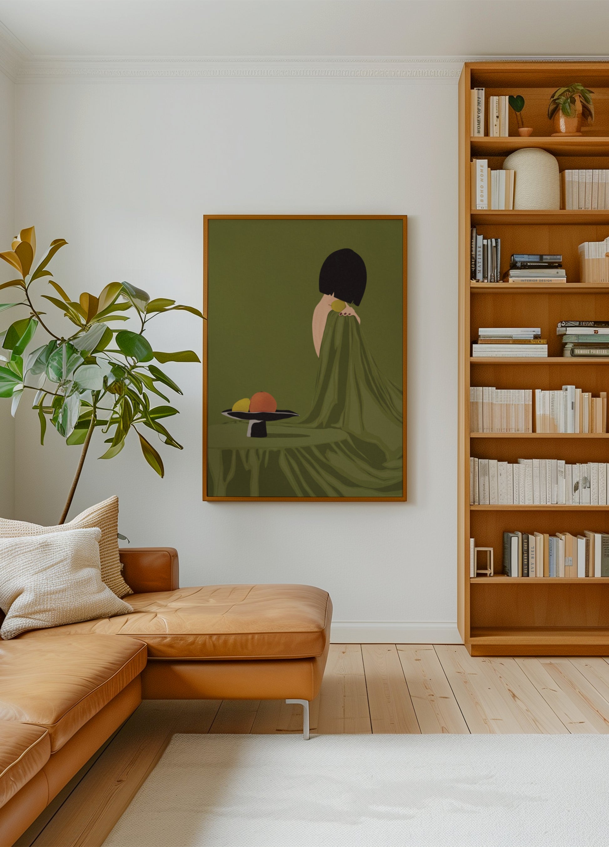Groene jurk stilleven