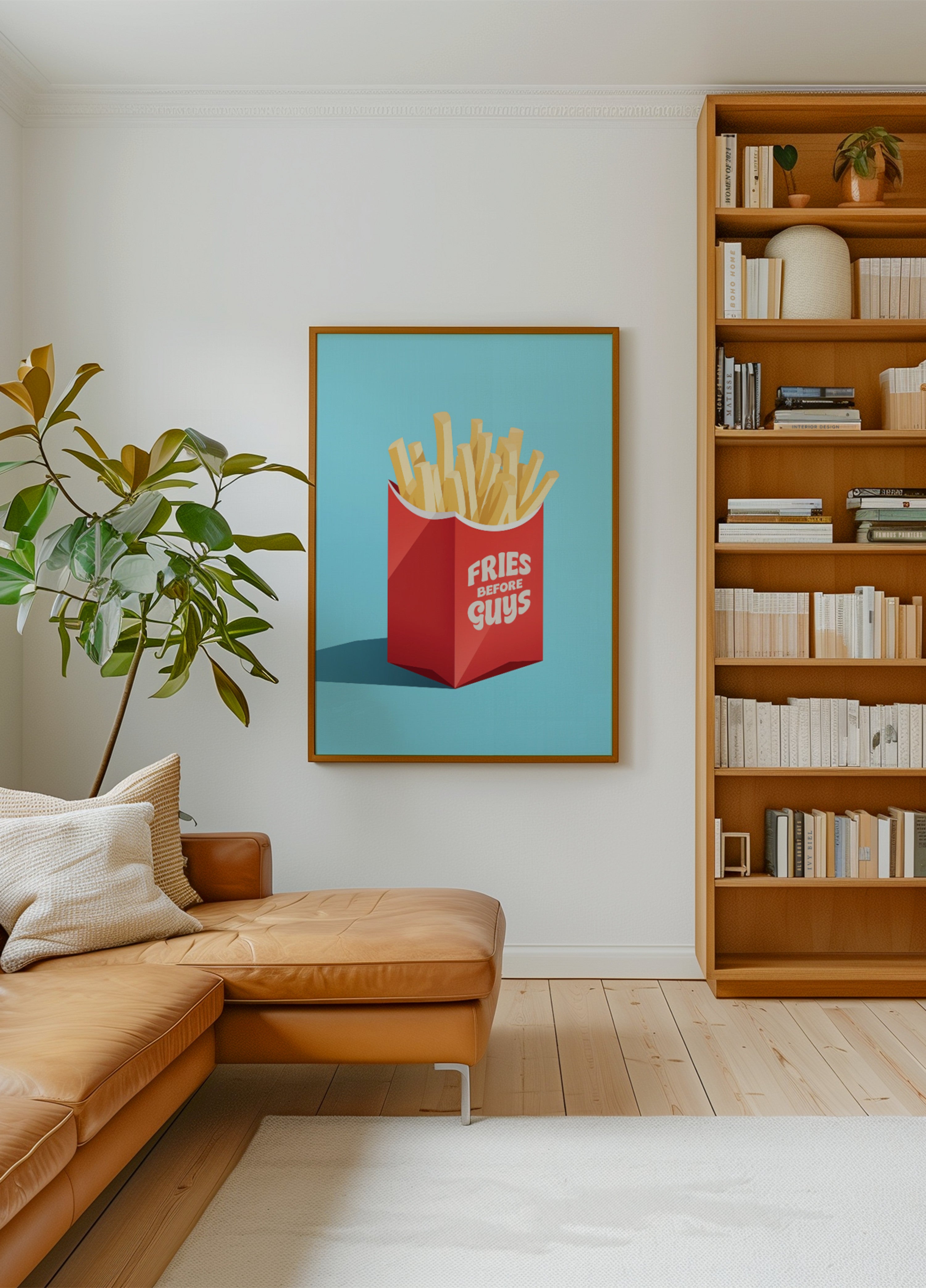 Frieten vóór jongens